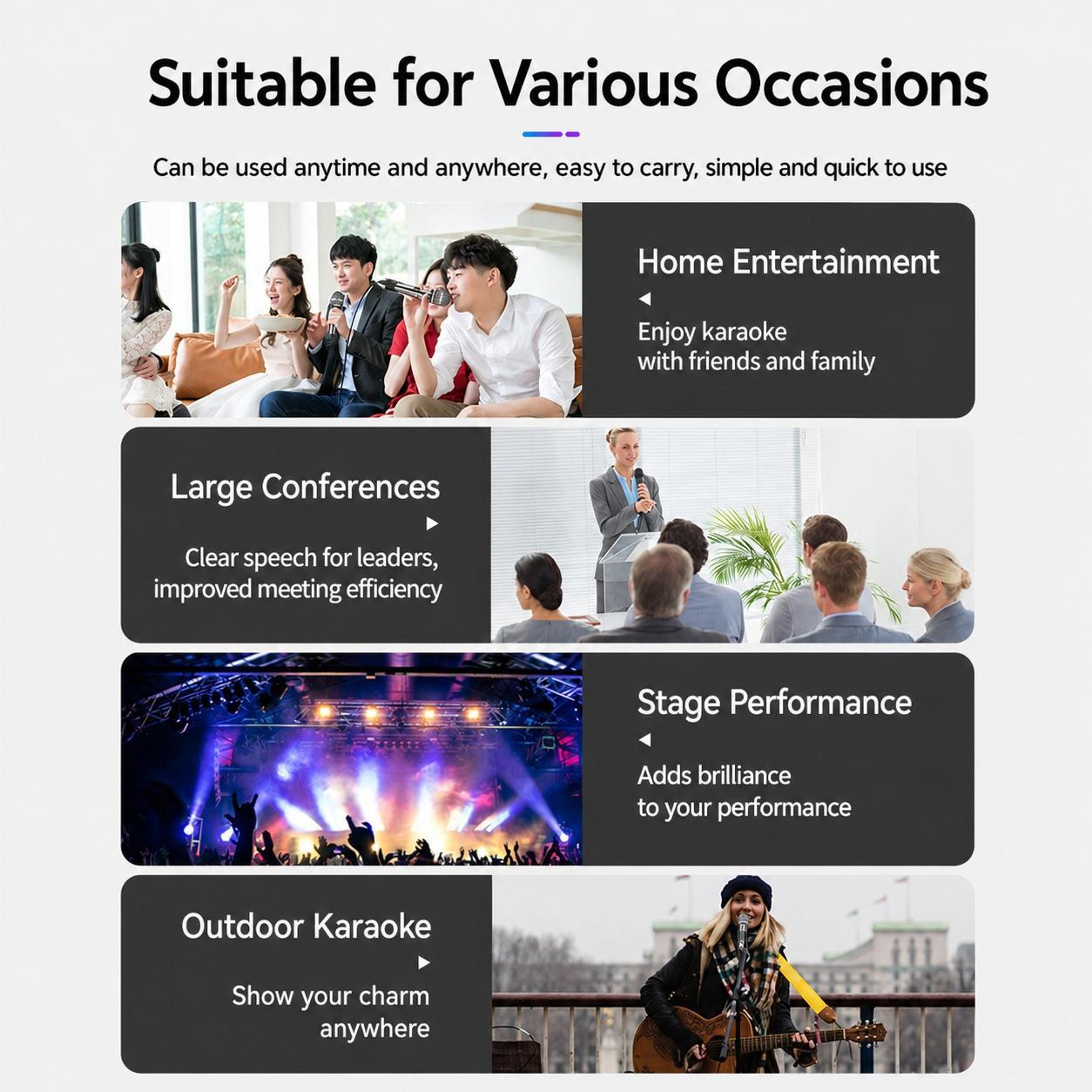 YS226 Wired Dynamic Microphone With 635mm Plug And 3m Cable For Karaoke 3