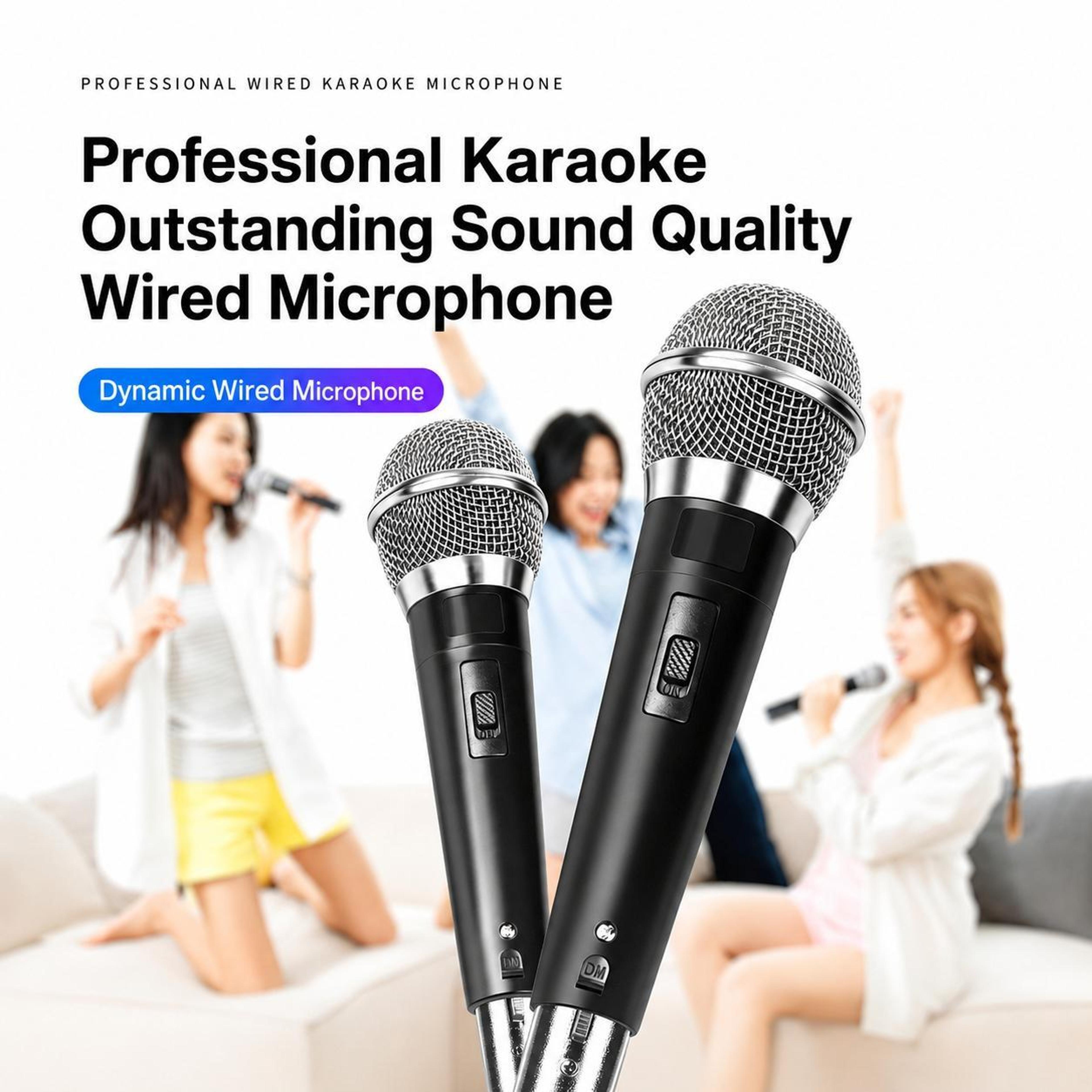 YS226 Wired Dynamic Microphone With 635mm Plug And 3m Cable For Karaoke 4