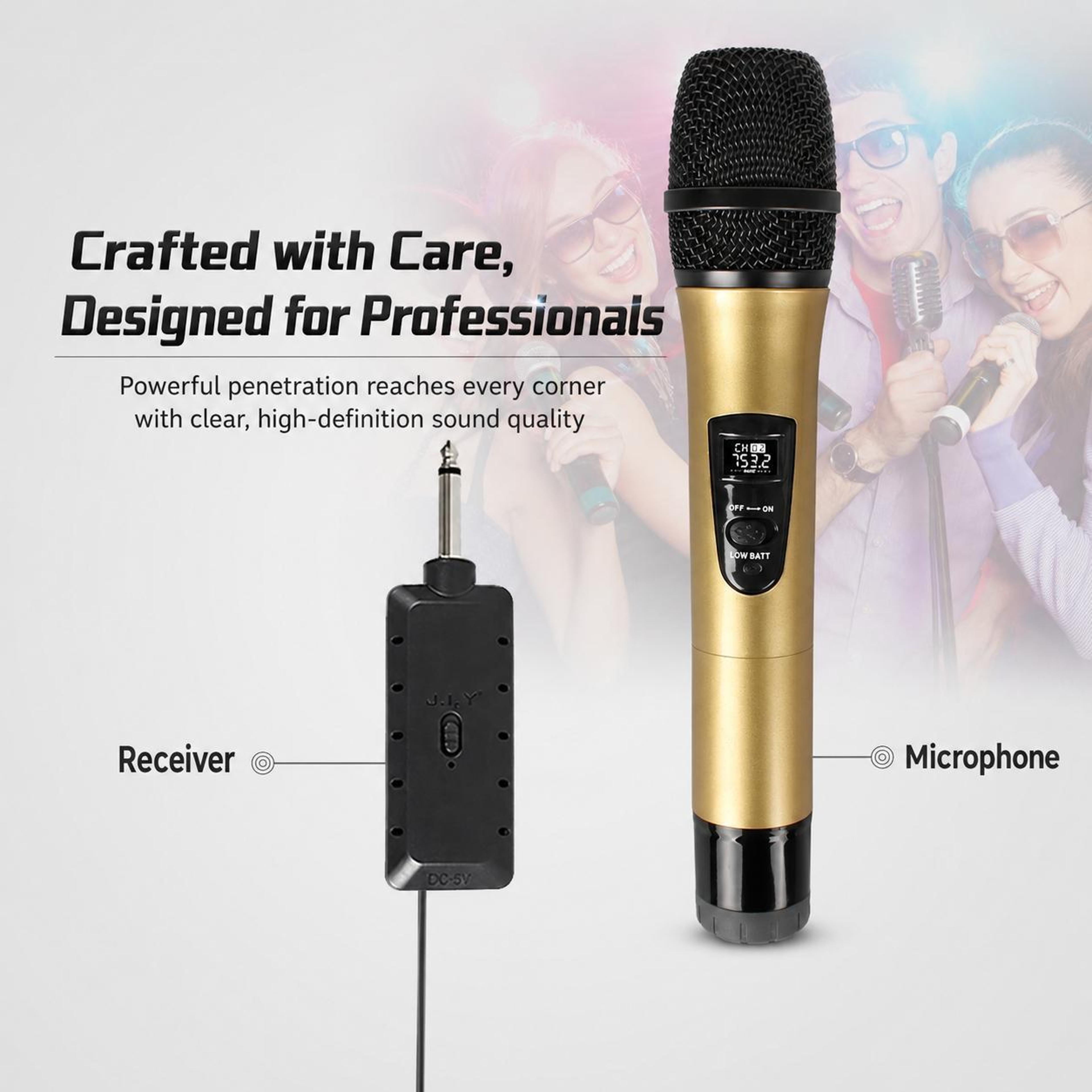 E8 VHF Wireless Microphone With Noise Reduction And 50m Range 10