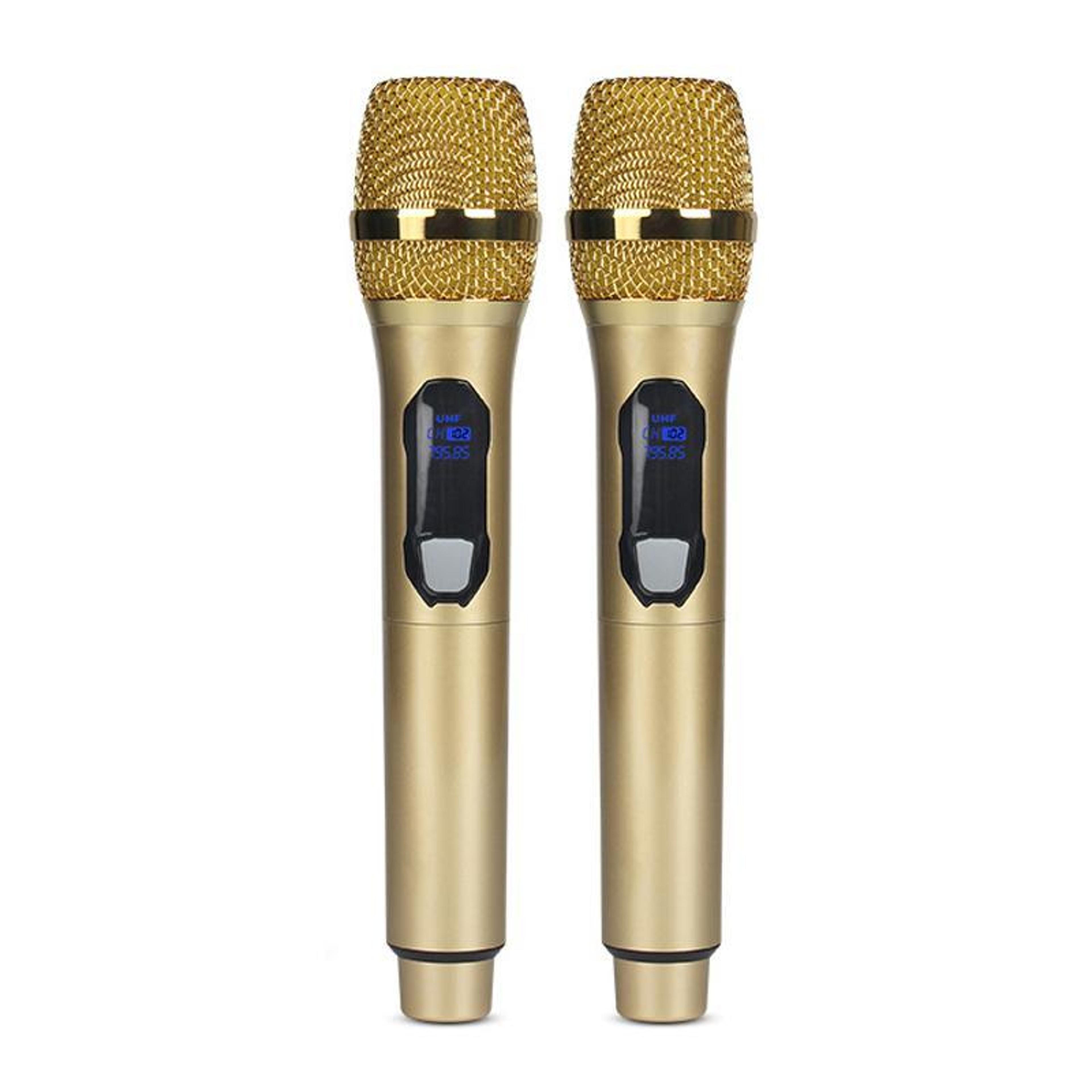 E1 UHF Wireless Microphone System With Dual Rechargeable Handheld Mics And 50m Range 14