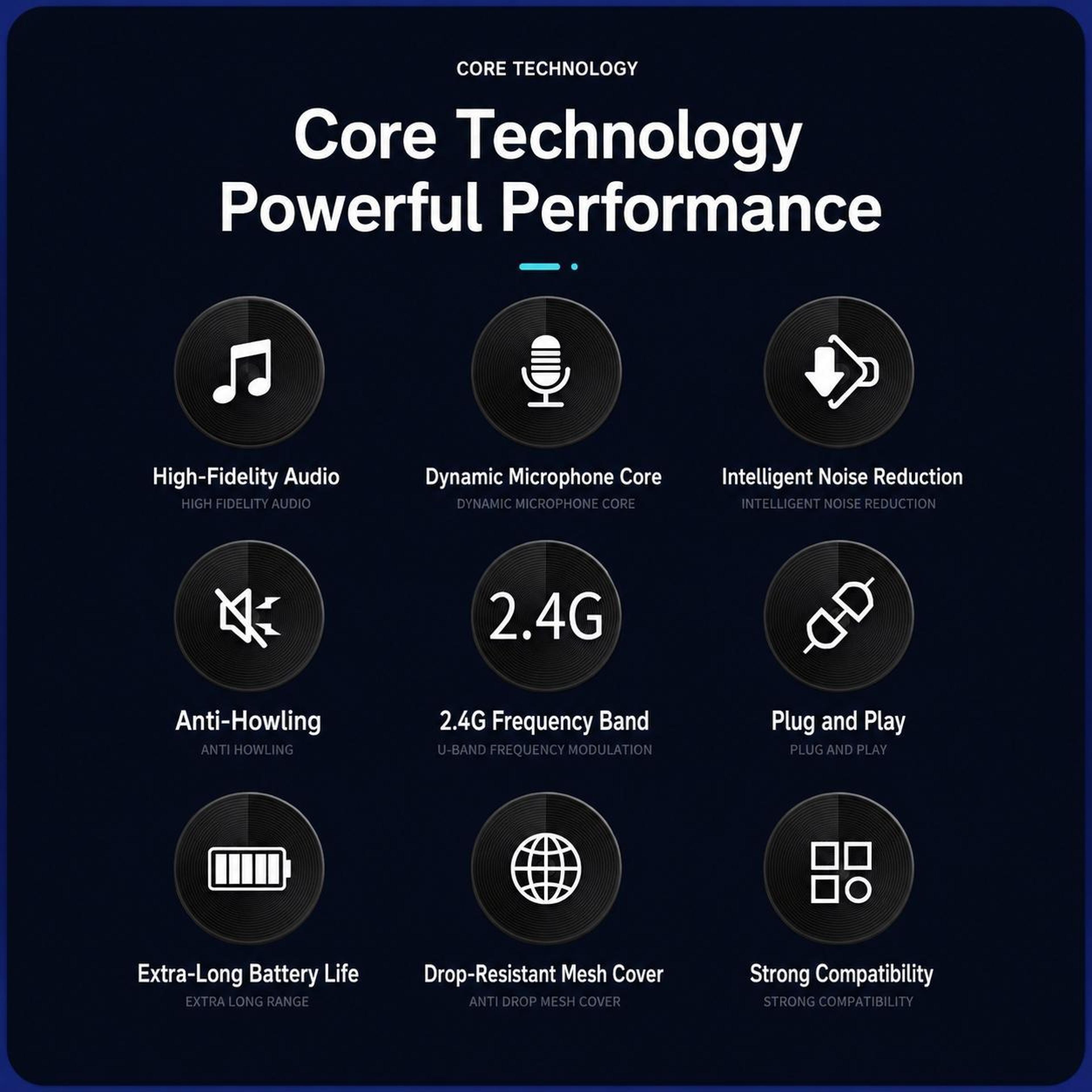 Wireless Microphone With Rechargeable Receiver 3