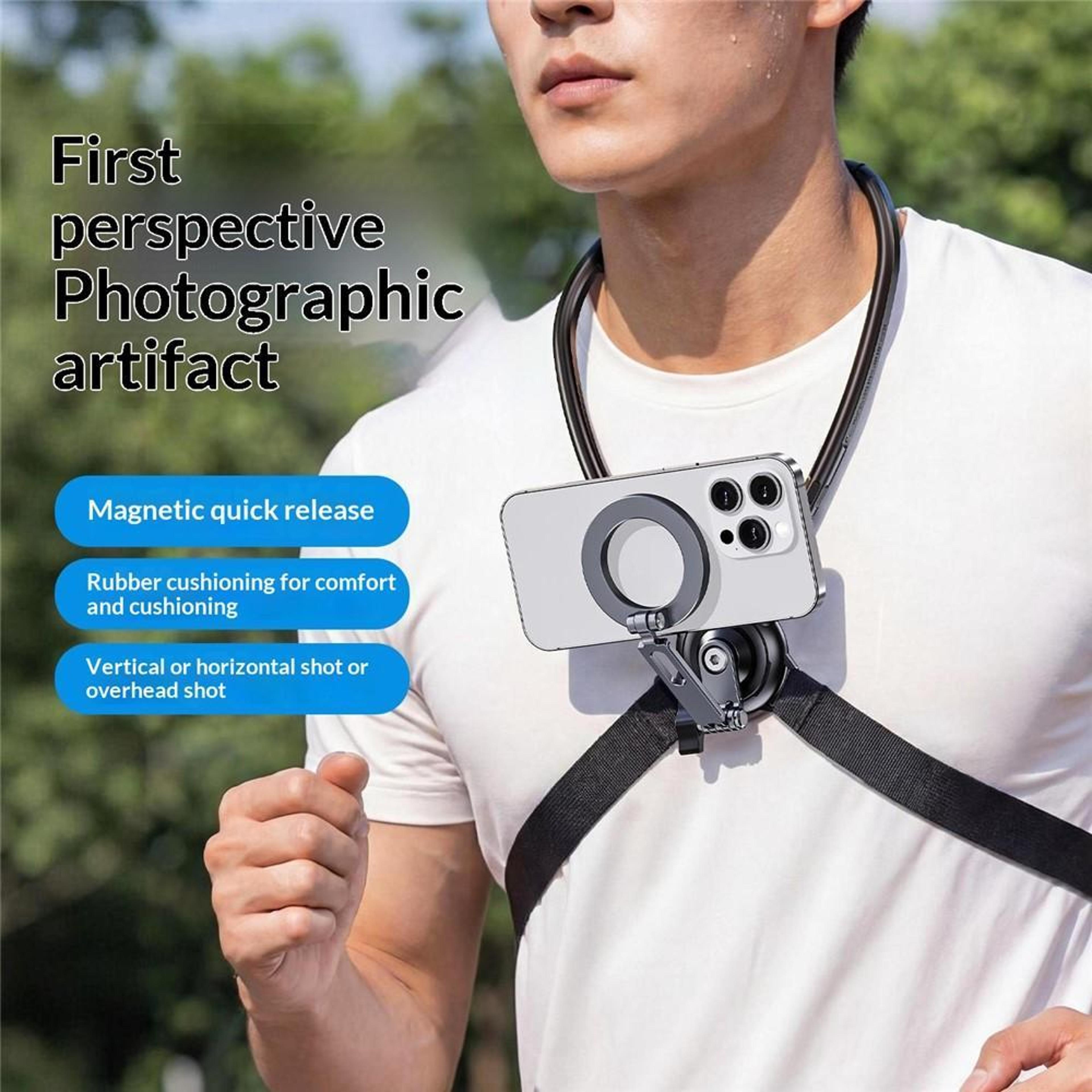 G03 Magnetic Neck Phone Holder With 360 Rotation For HandsFree POV Recording 1