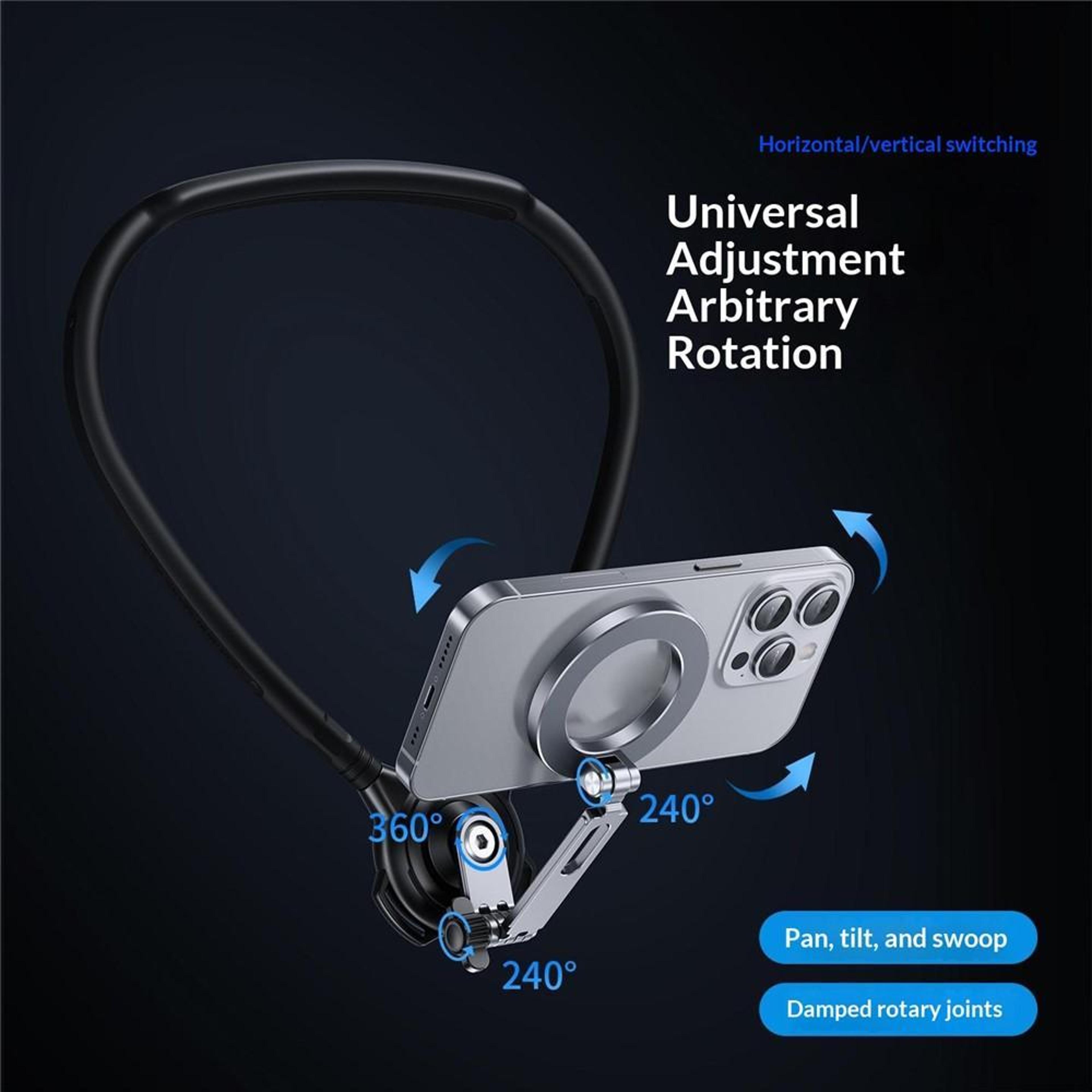 G03 Magnetic Neck Phone Holder With 360 Rotation For HandsFree POV Recording 5