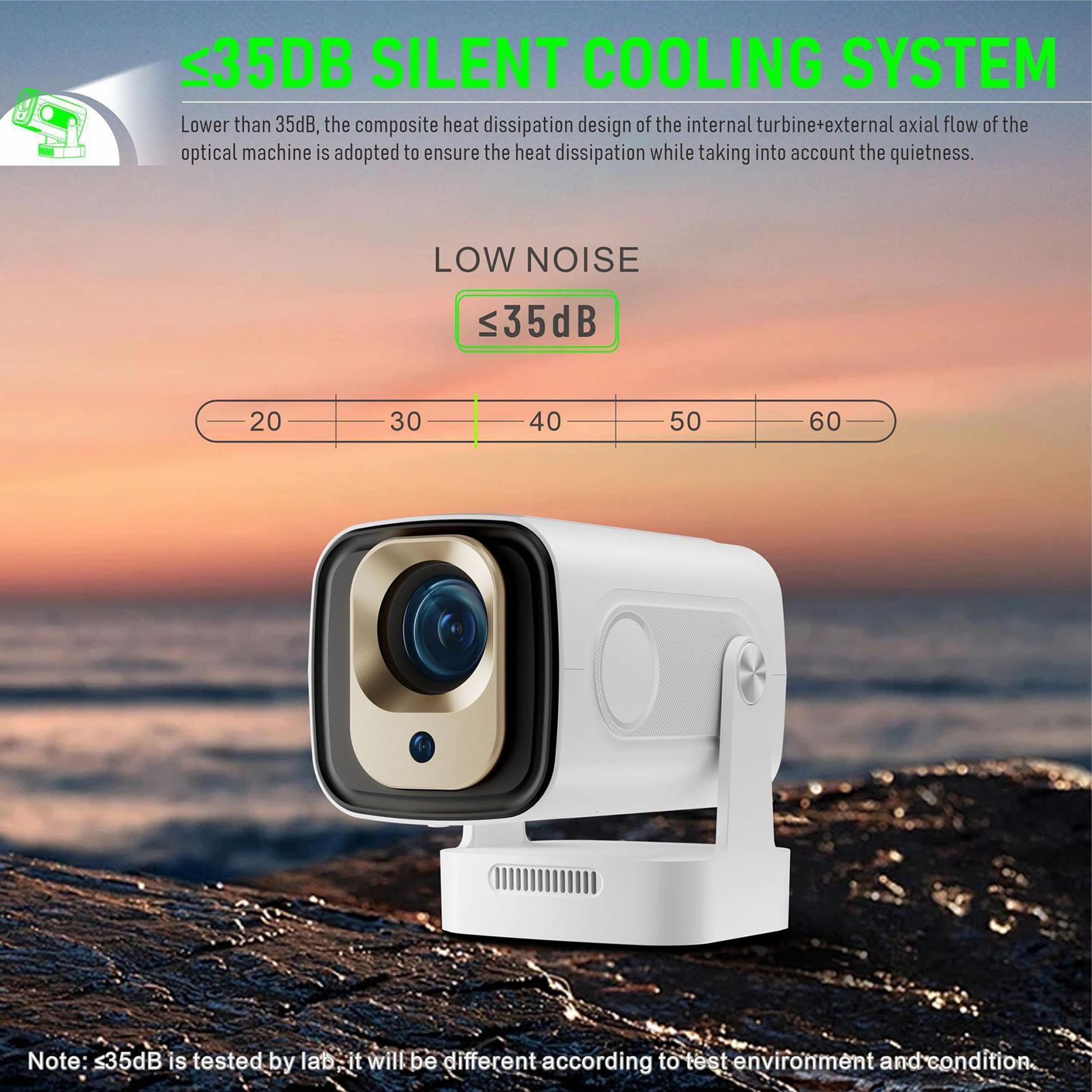HY260 Pro 1080P Smart Projector With WiFi 6 4K Support And Short Throw 2