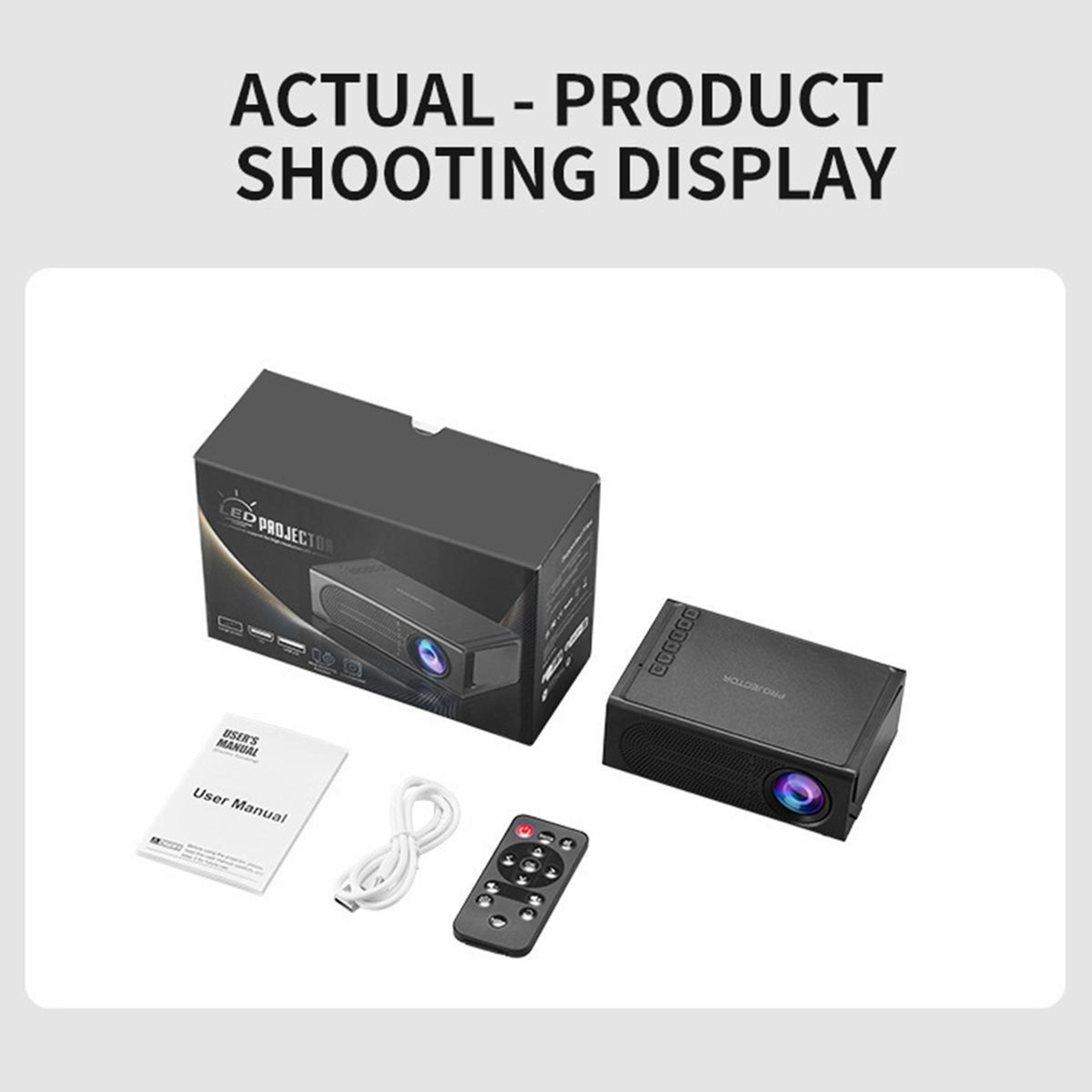 Portable Mini Projector With 1080P Support Phone Mirroring 8