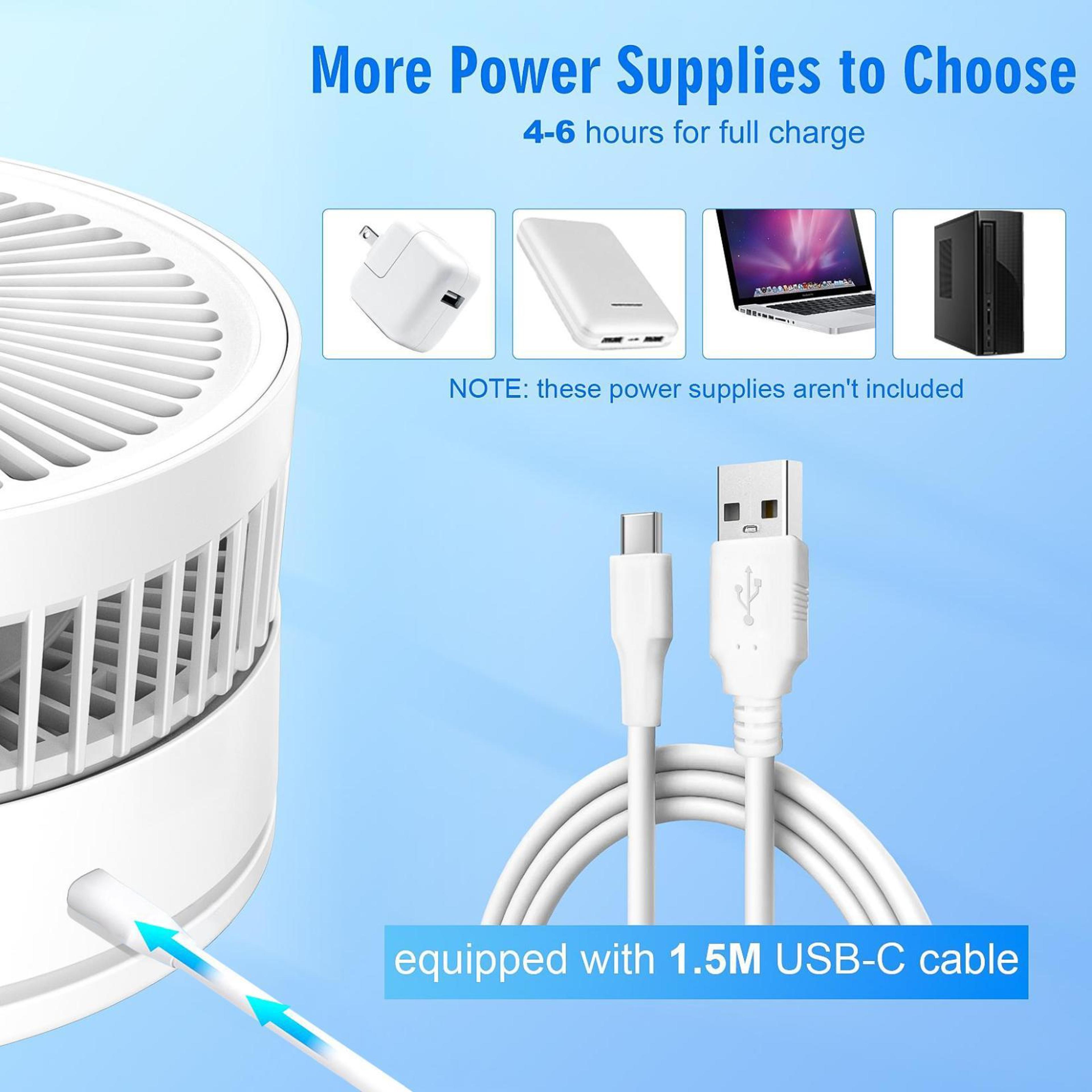 F9 Foldable Rechargeable Fan With 8000mAh Battery And Adjustable Height 6