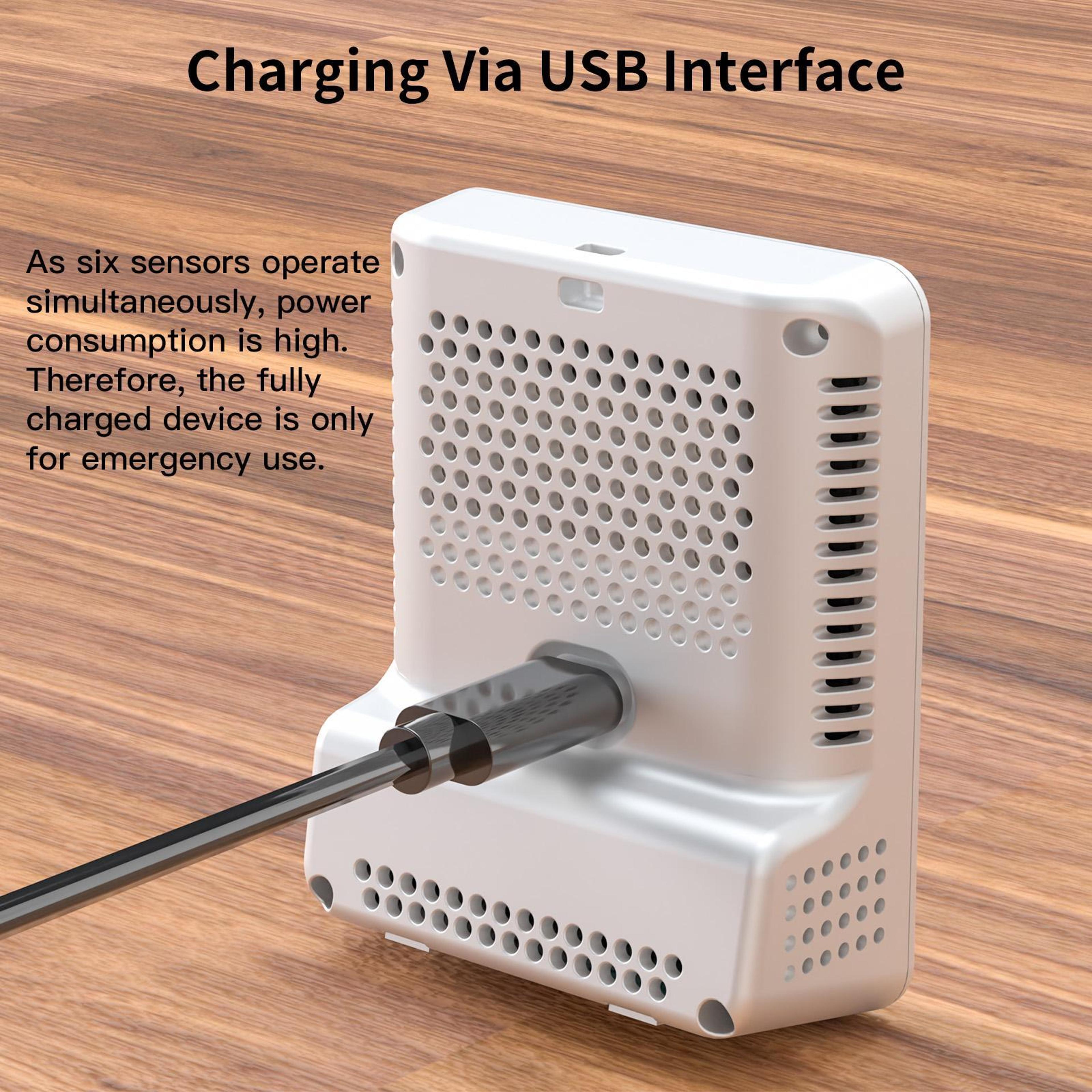 6in1 Air Quality Monitor With CO2 Monitor Temperature  Humidity 5