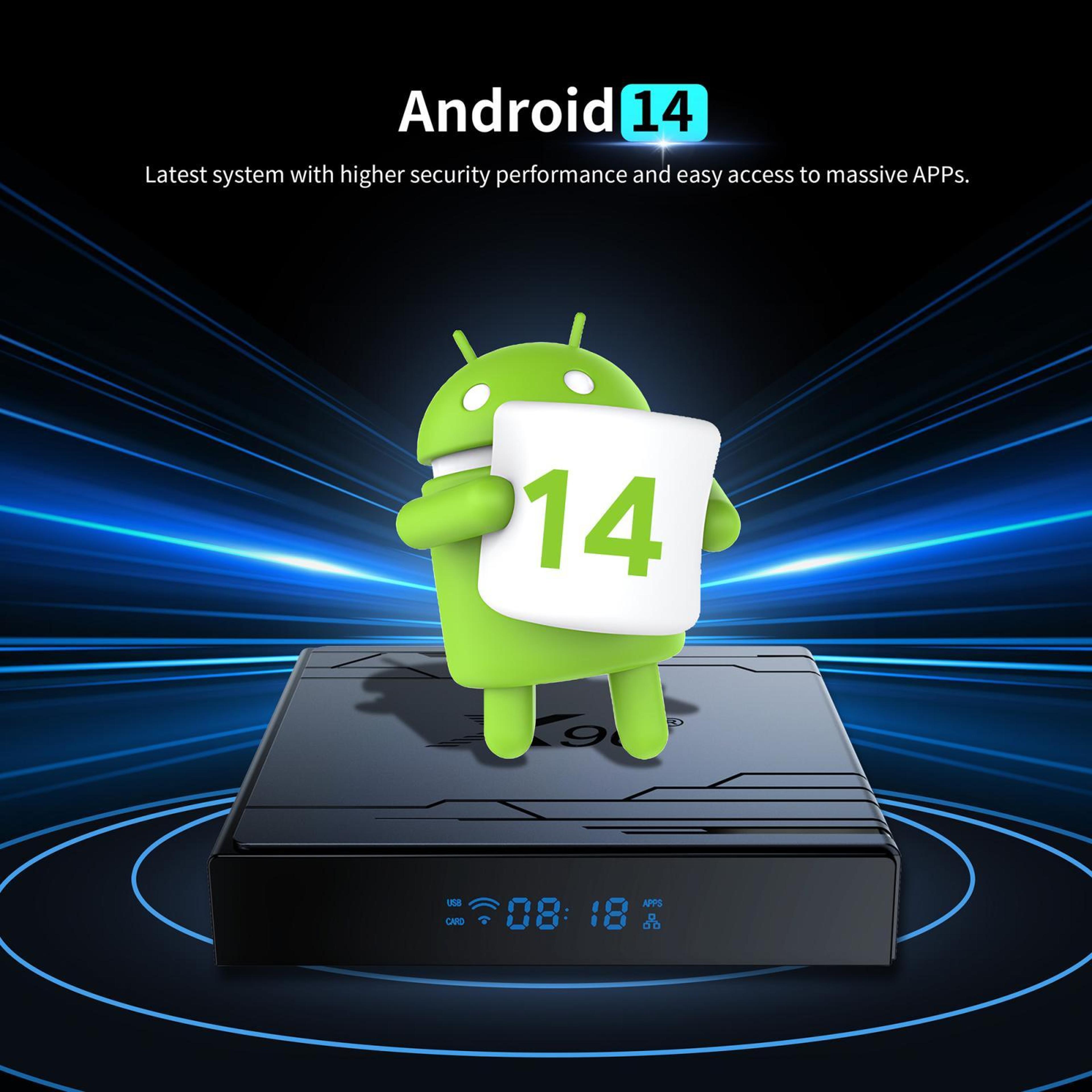 X96 NEX 4K Android TV Box With Android 14 WiFi 6 6
