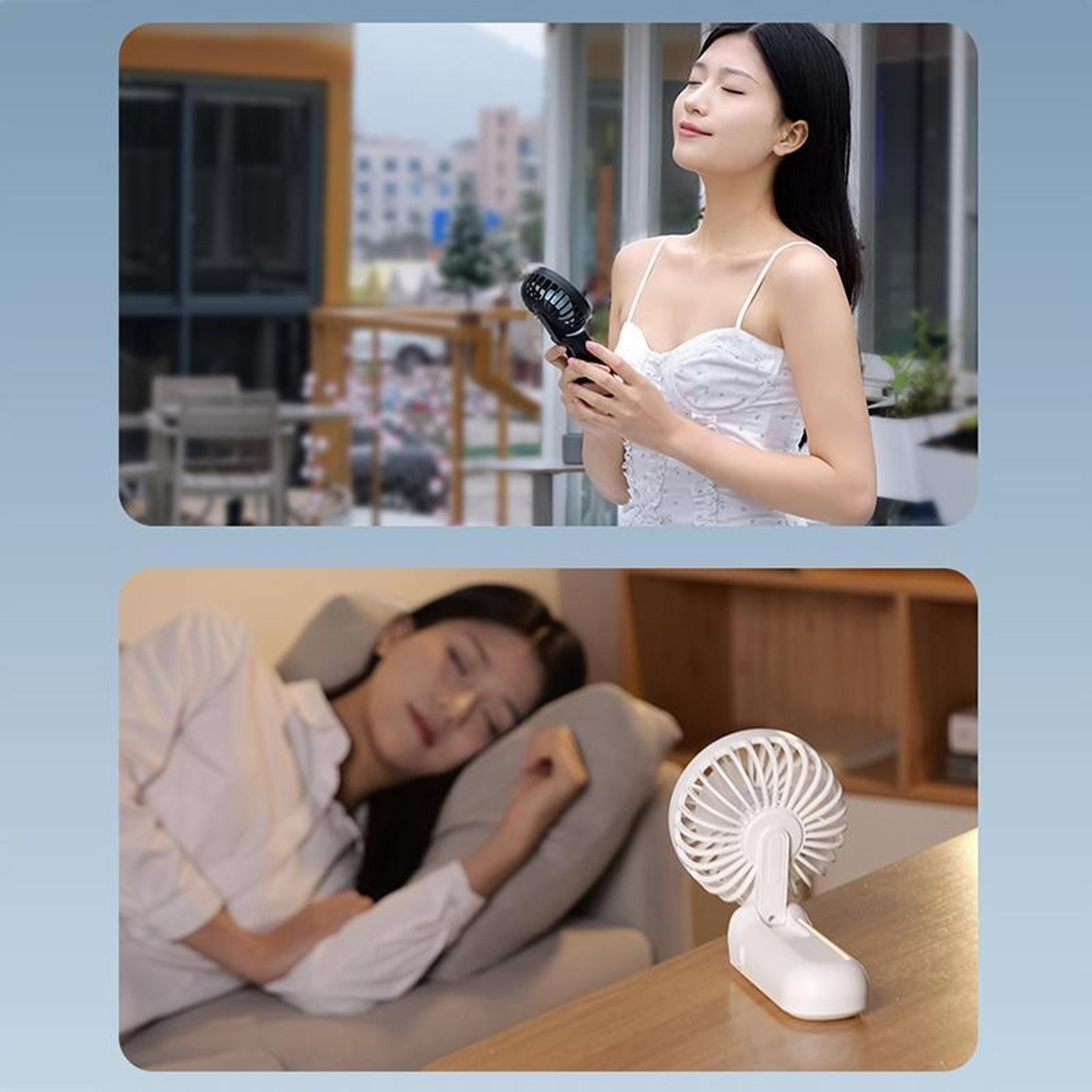 F11 Portable Handheld Fan With LED Display 5 Speeds And Rechargeable Battery 7