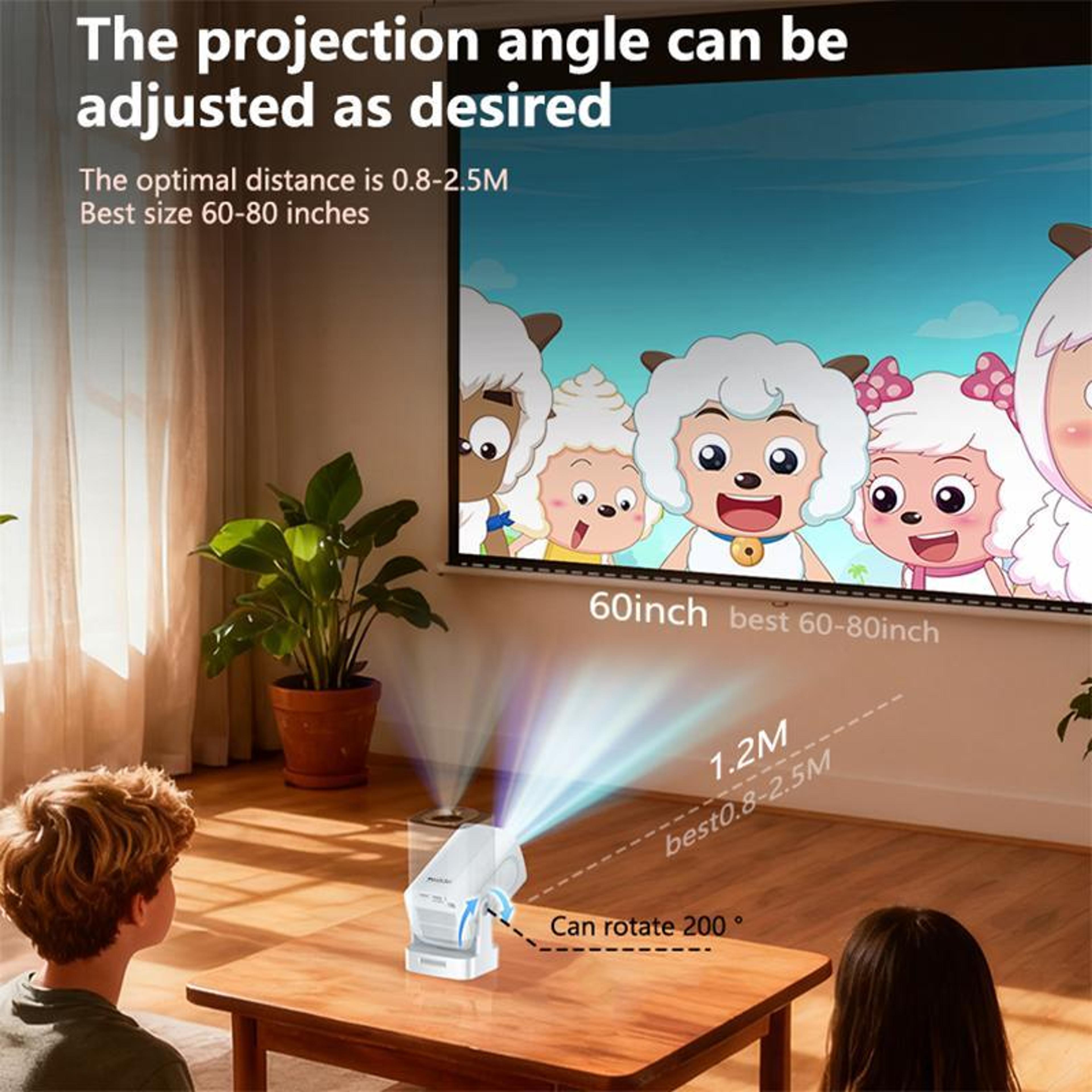 TV16 1080P Smart Projector With Auto Focus WiFi 6 And Bluetooth 54 6
