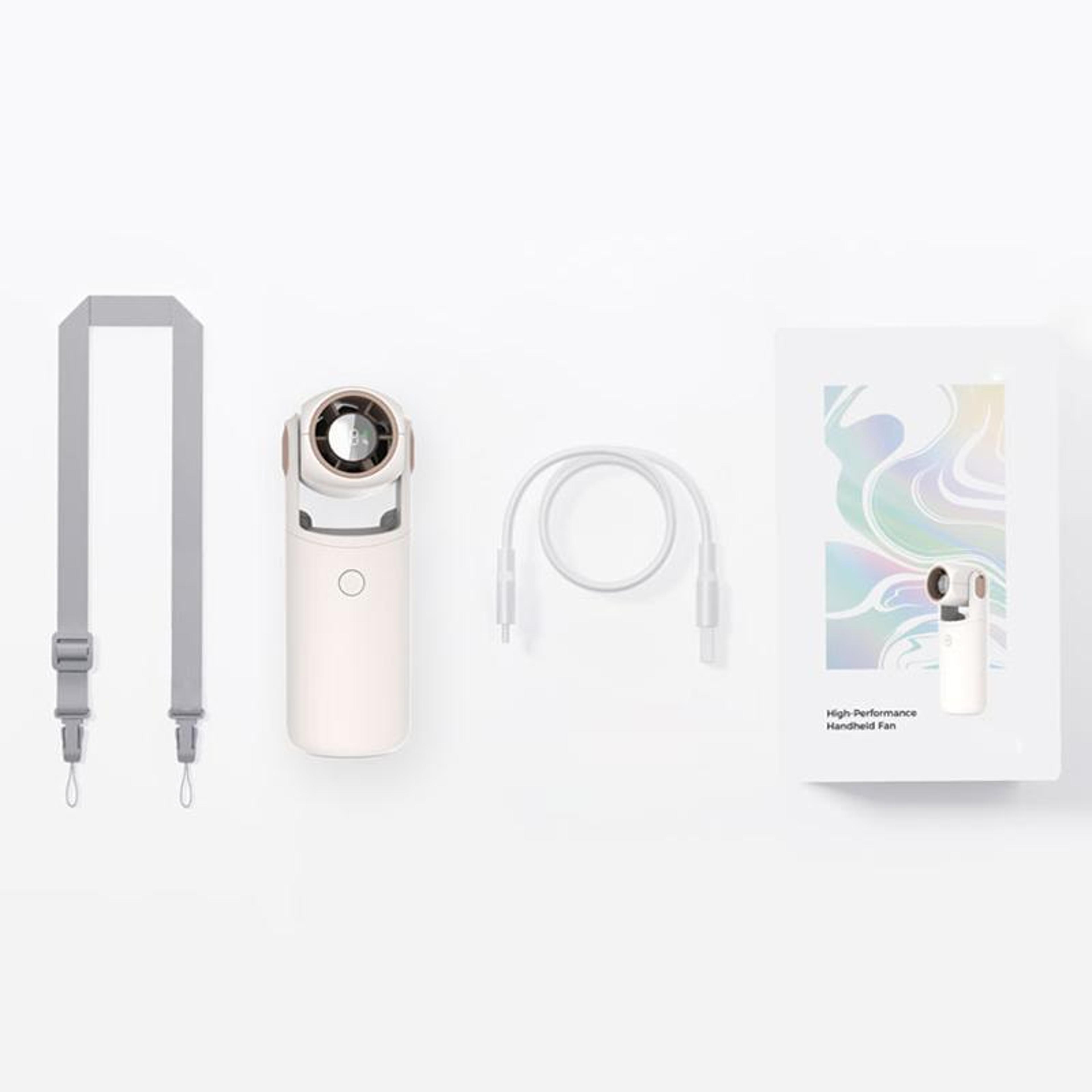 F03 High Speed Handheld Fan With Digital Display Foldable Rechargeable Portable Fan 3