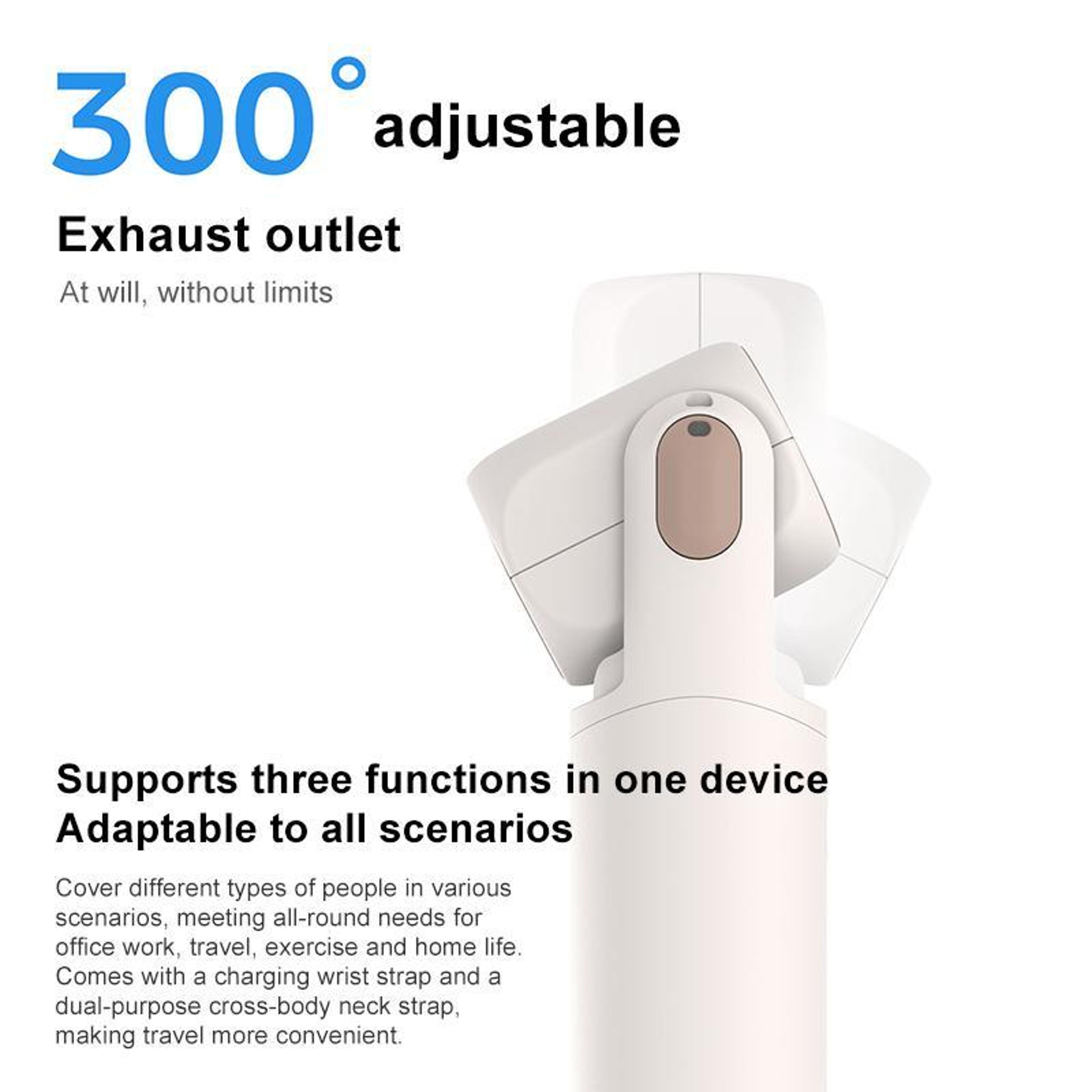 F03 High Speed Handheld Fan With Digital Display Foldable Rechargeable Portable Fan 8