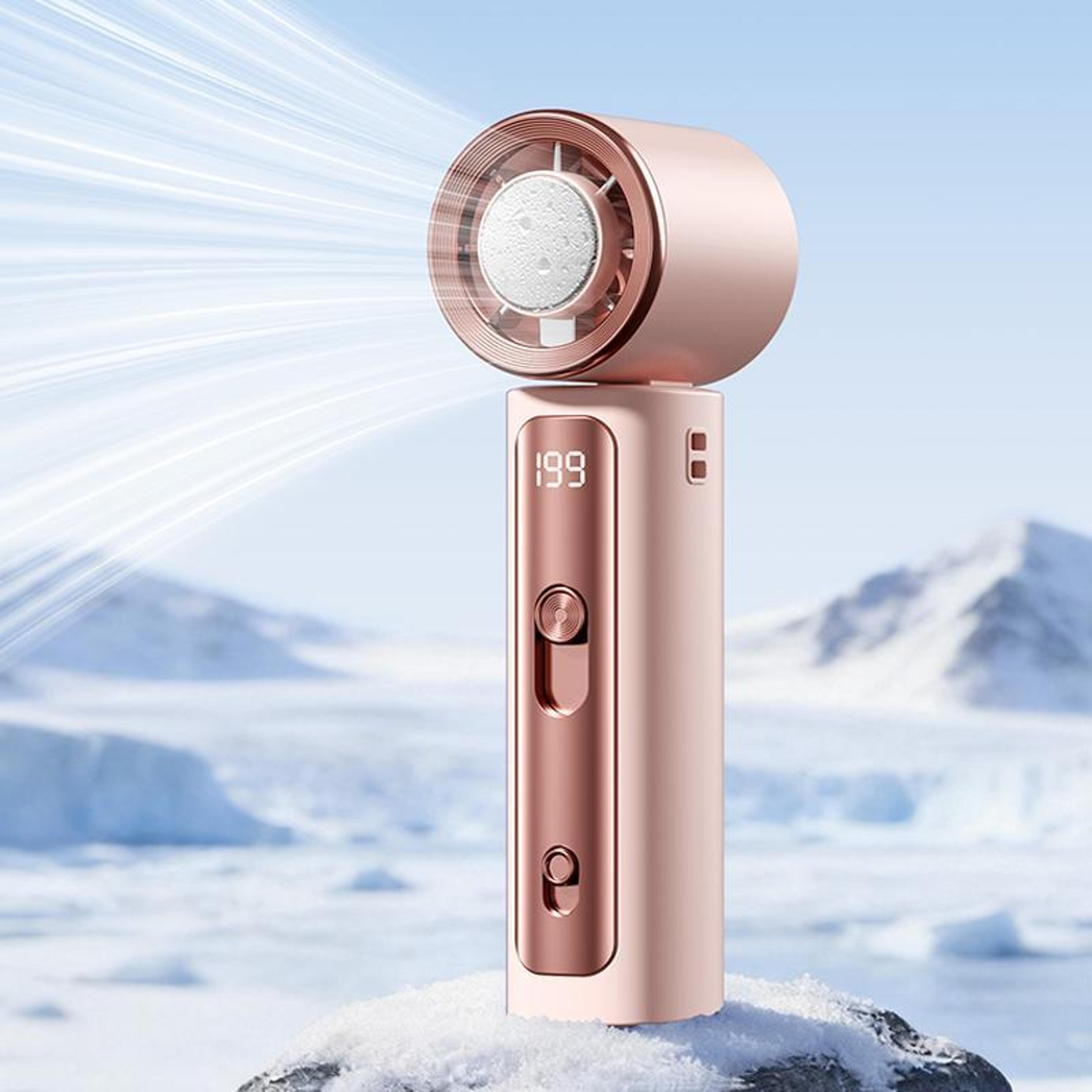Y33 Mini Handheld Fan With TEC Cooling Fan Technology 199 Speeds And Digital Display 1