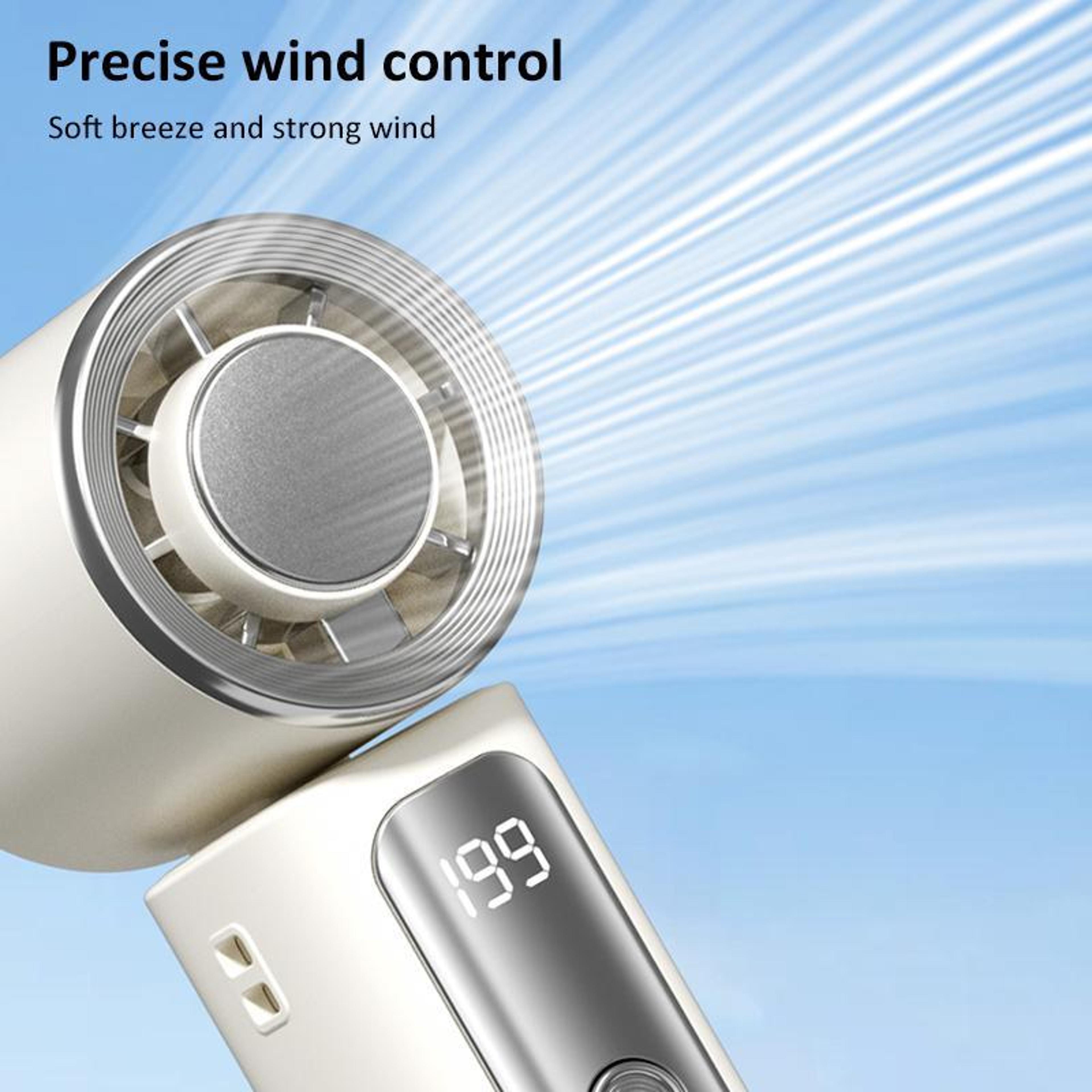 Y33 Mini Handheld Fan With TEC Cooling Fan Technology 199 Speeds And Digital Display 15