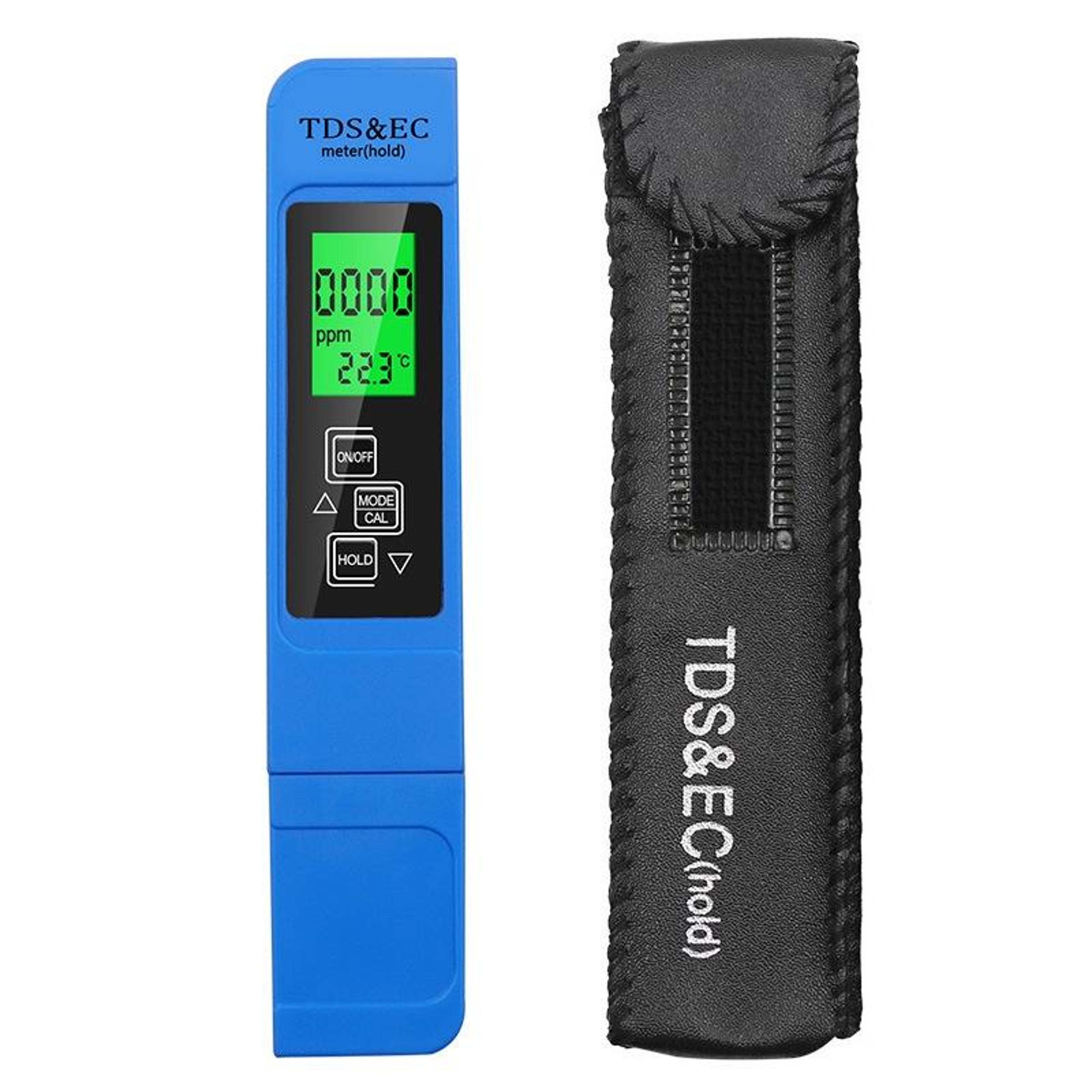 3in1 TDS EC Meter Water Quality Tester With Backlit LCD And Temperature Reading 0