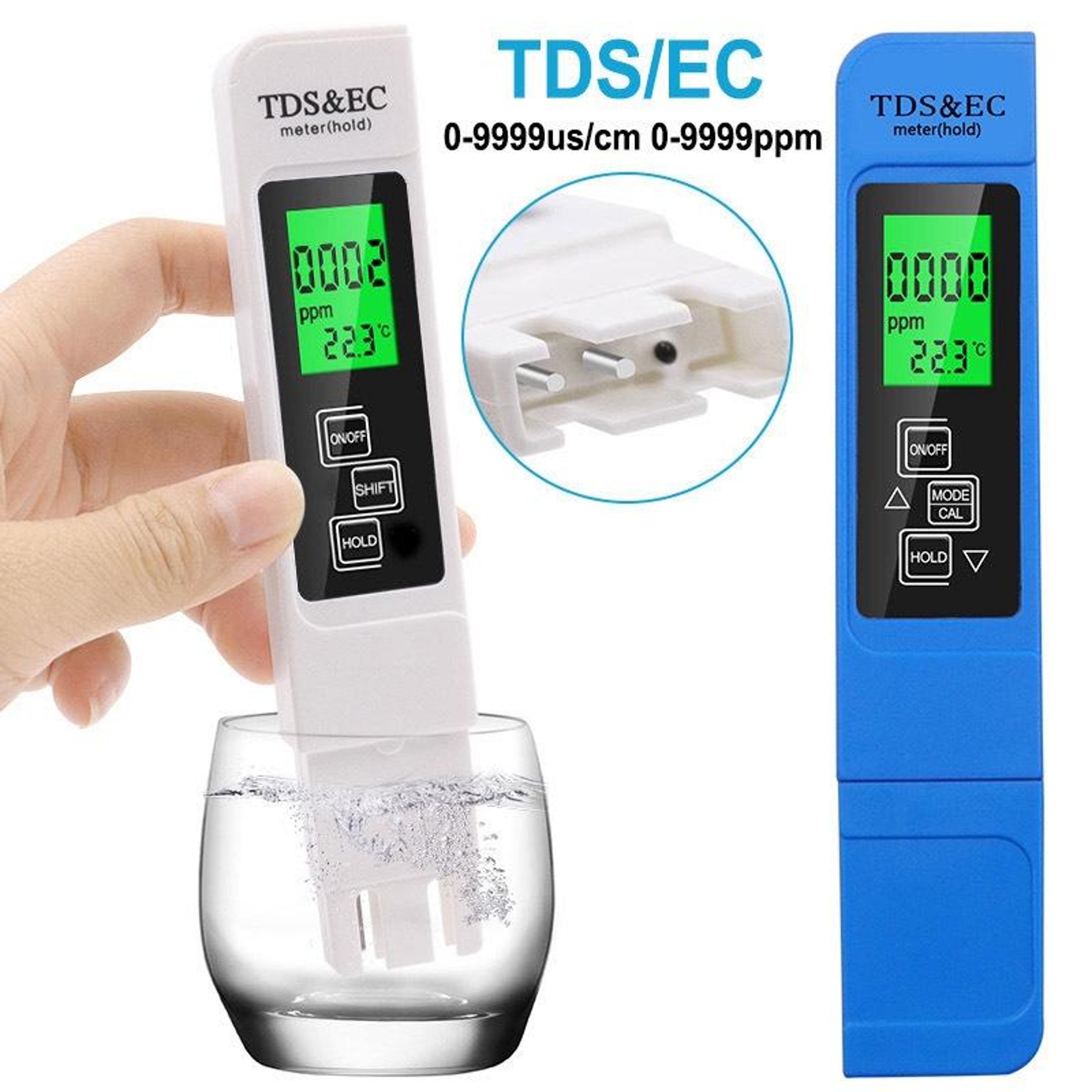 3in1 TDS EC Meter Water Quality Tester With Backlit LCD And Temperature Reading 1
