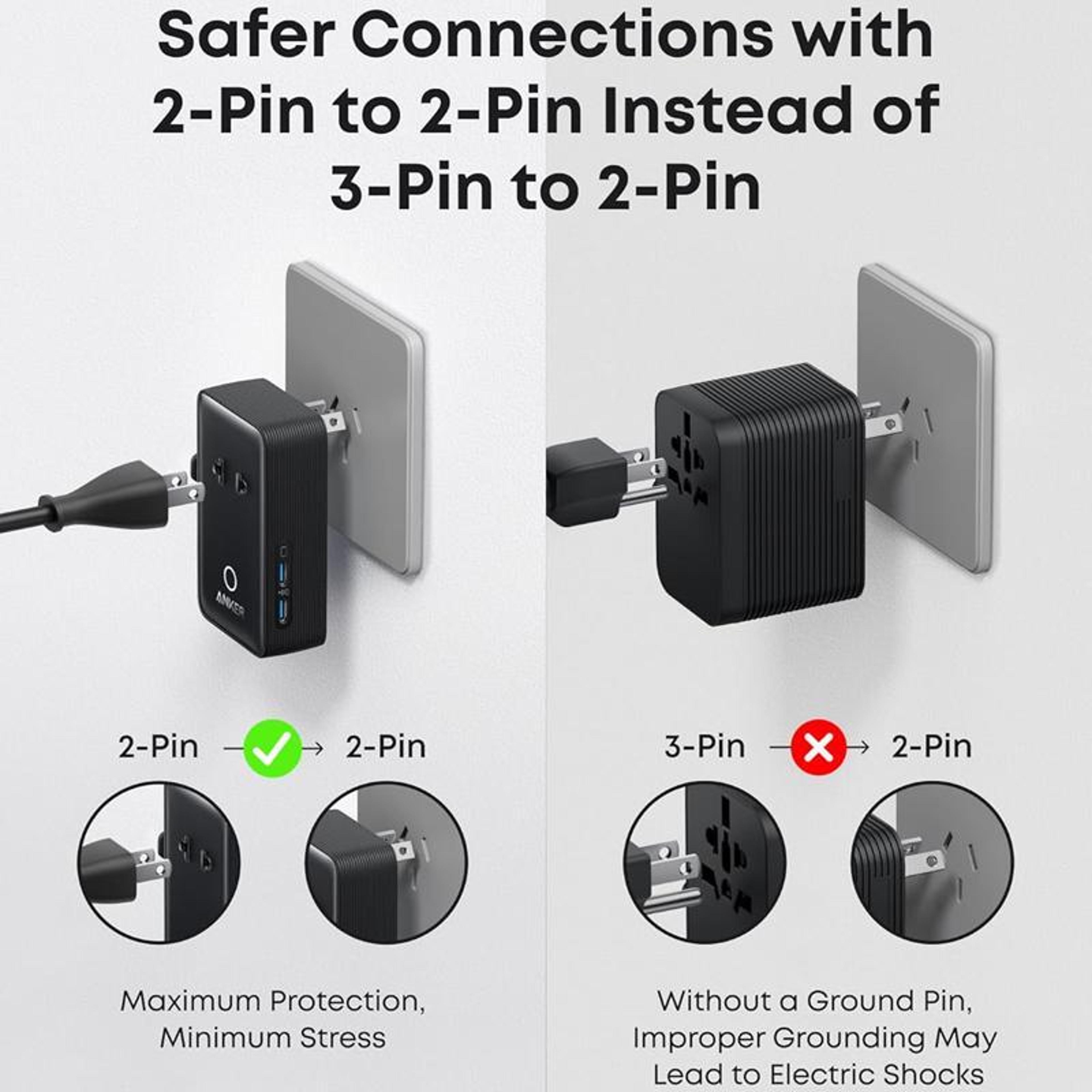 Anker Universal Travel Adapter With 20W USBC PD Fast Charging And 4 USB Ports 9