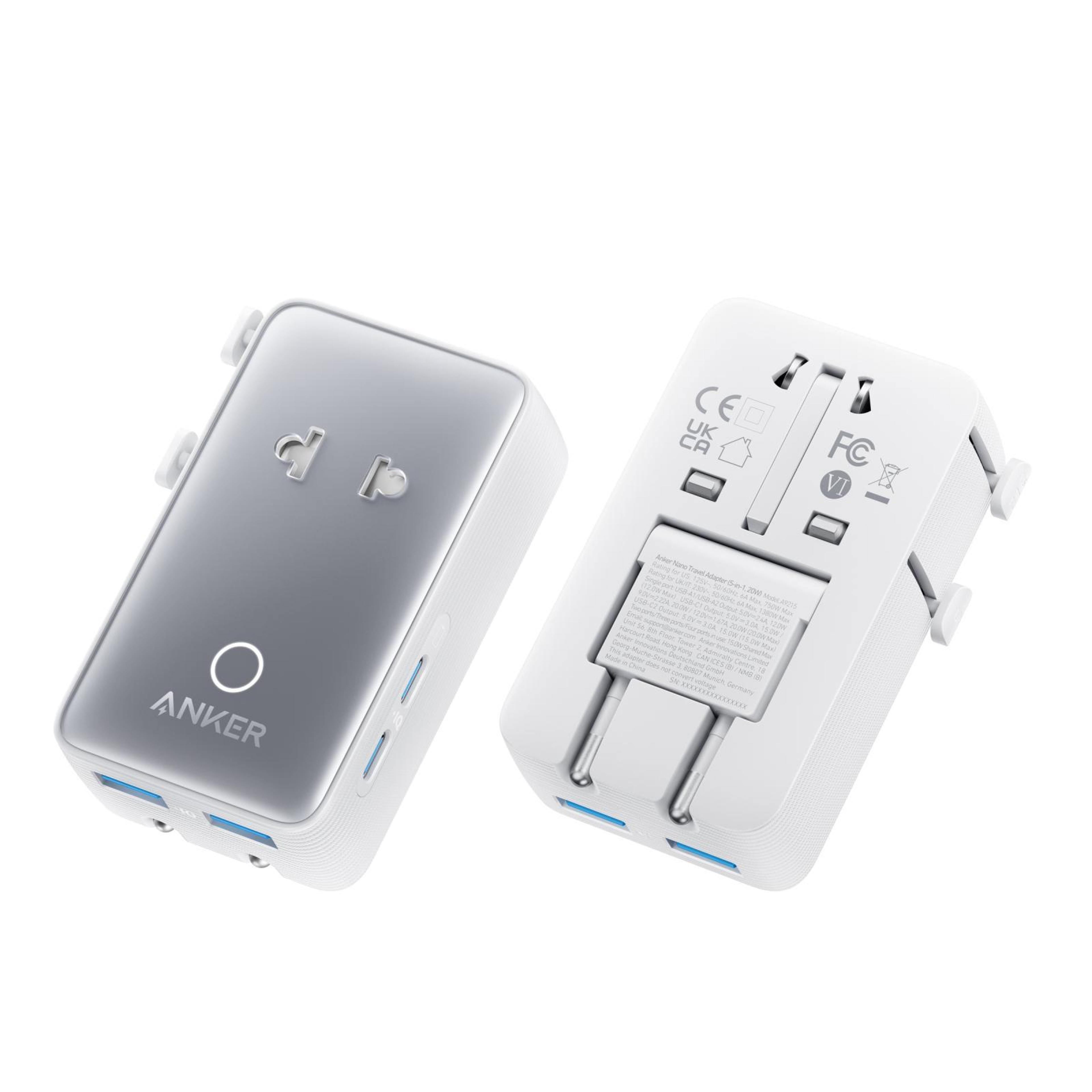 Anker Universal Travel Adapter With 20W USBC PD Fast Charging And 4 USB Ports 15