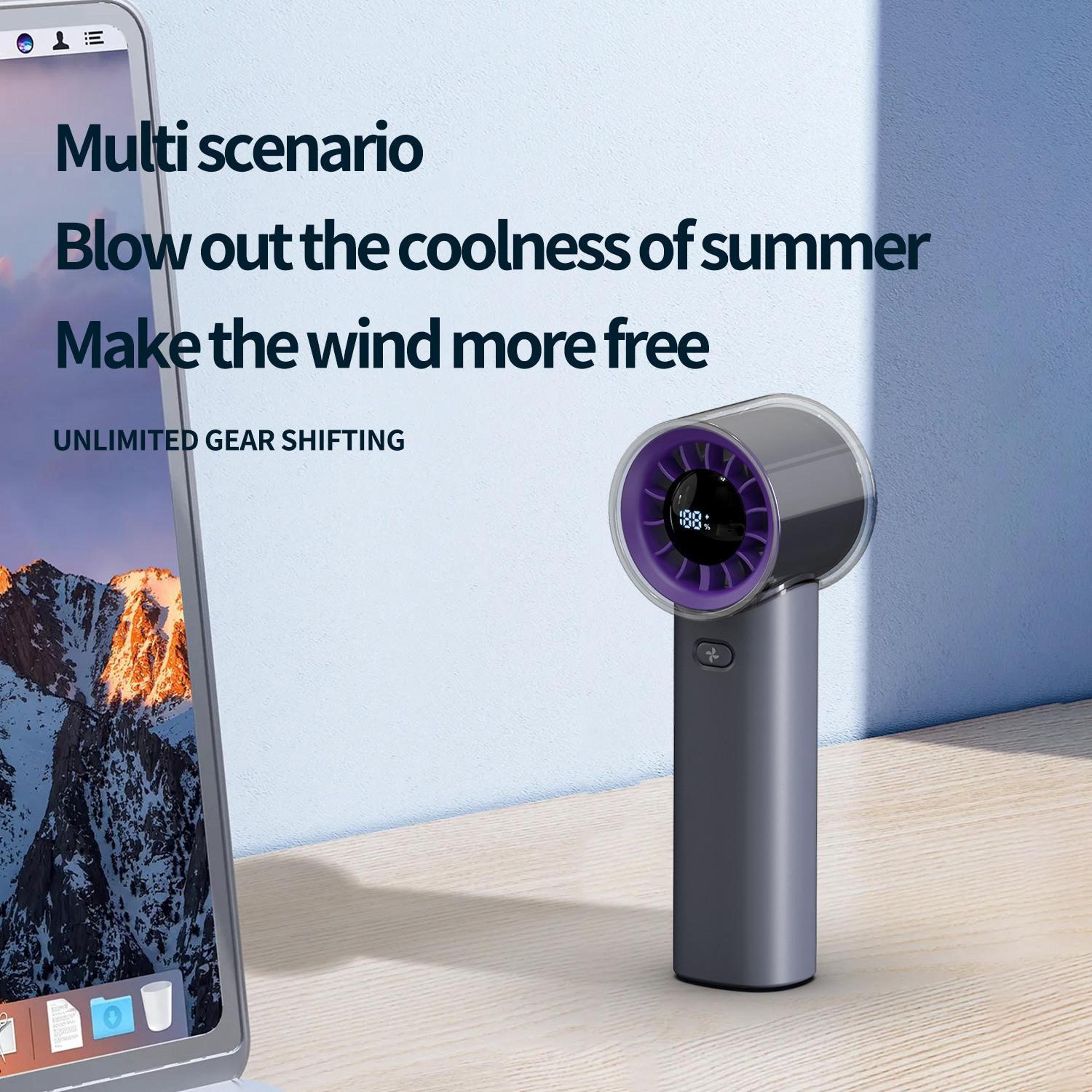 High Speed Handheld Fan With Digital Display And 100Speed Control 10