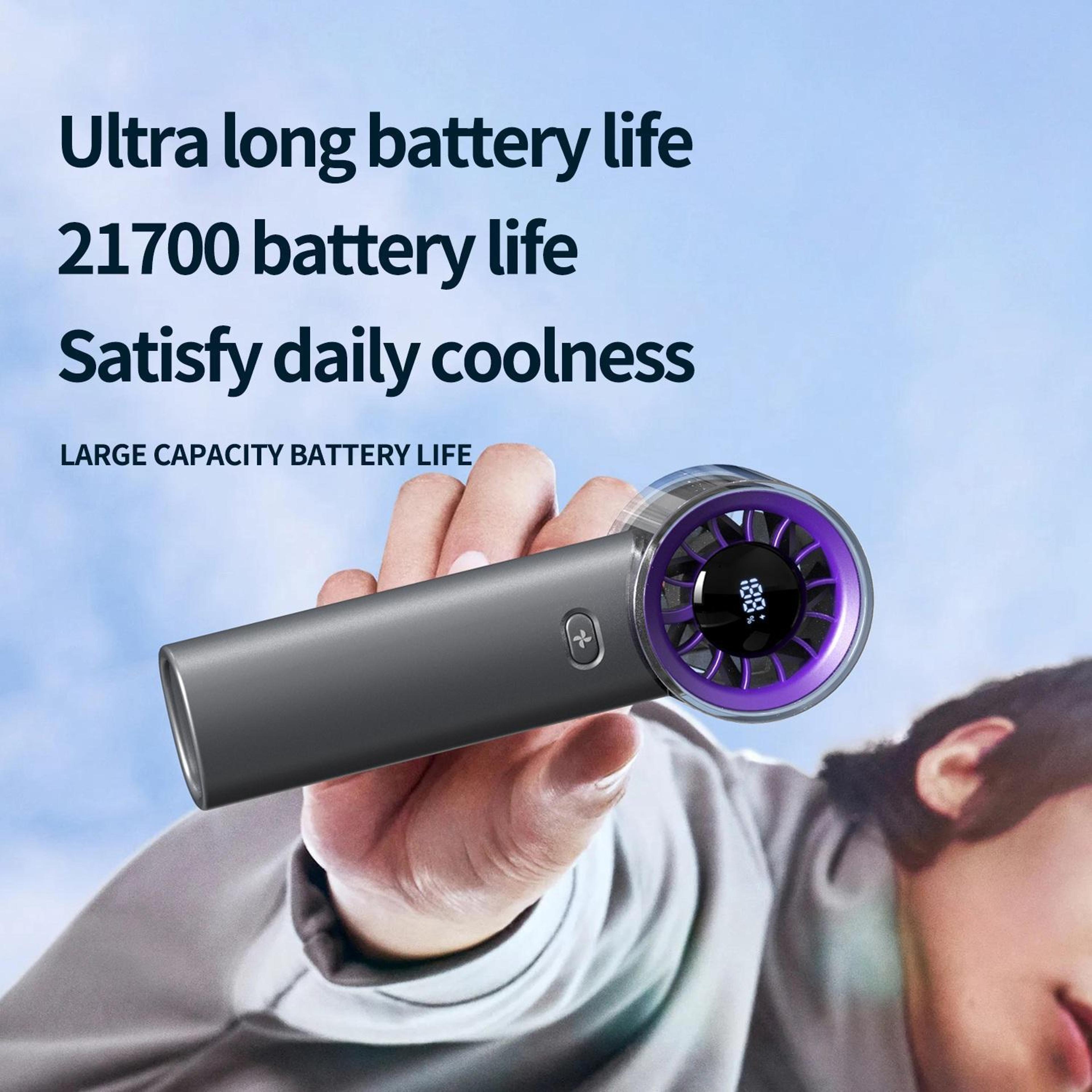 High Speed Handheld Fan With Digital Display And 100Speed Control 5