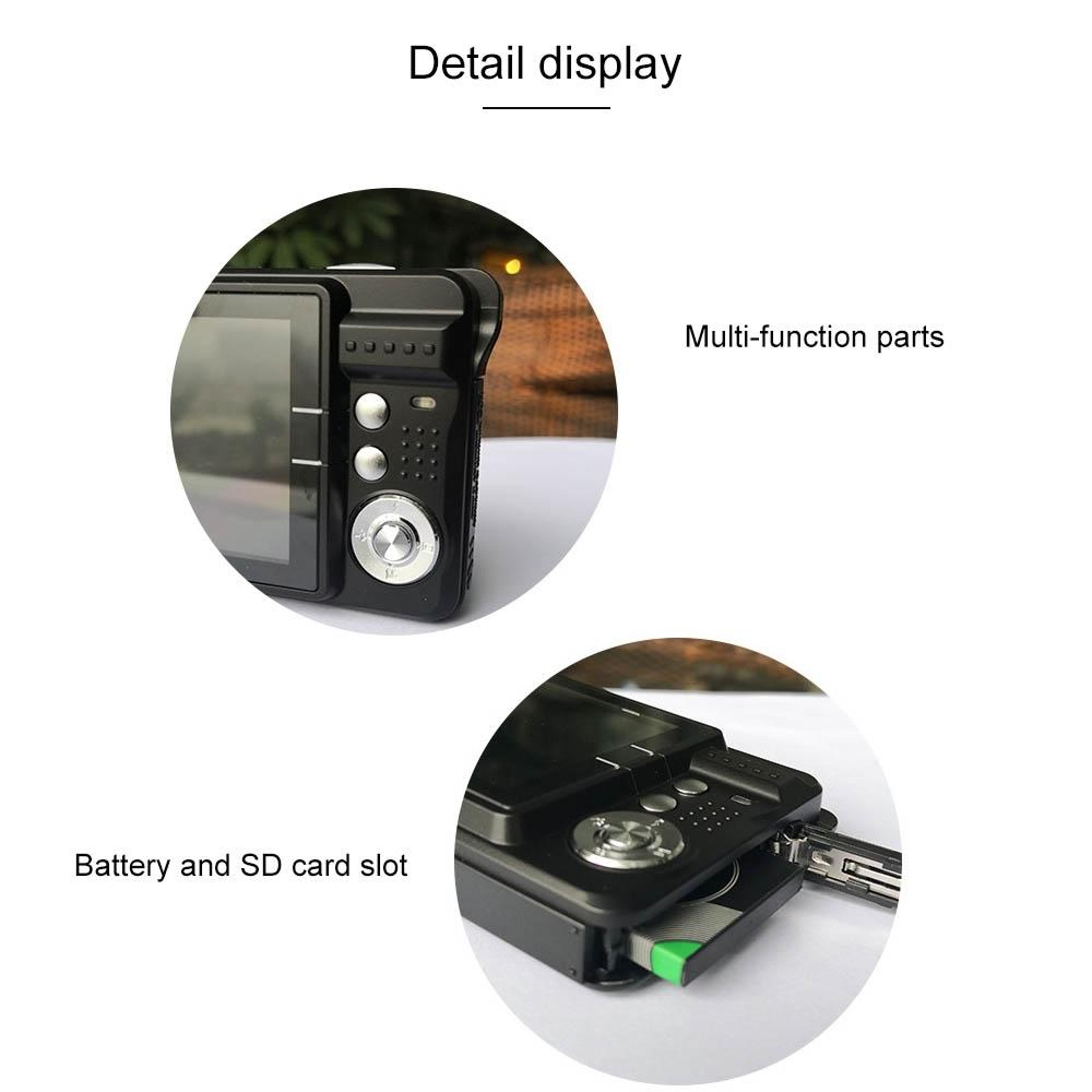 48MP Retro Digital Camera With 720P HD Video 8X Zoom And Selfie Timer 4
