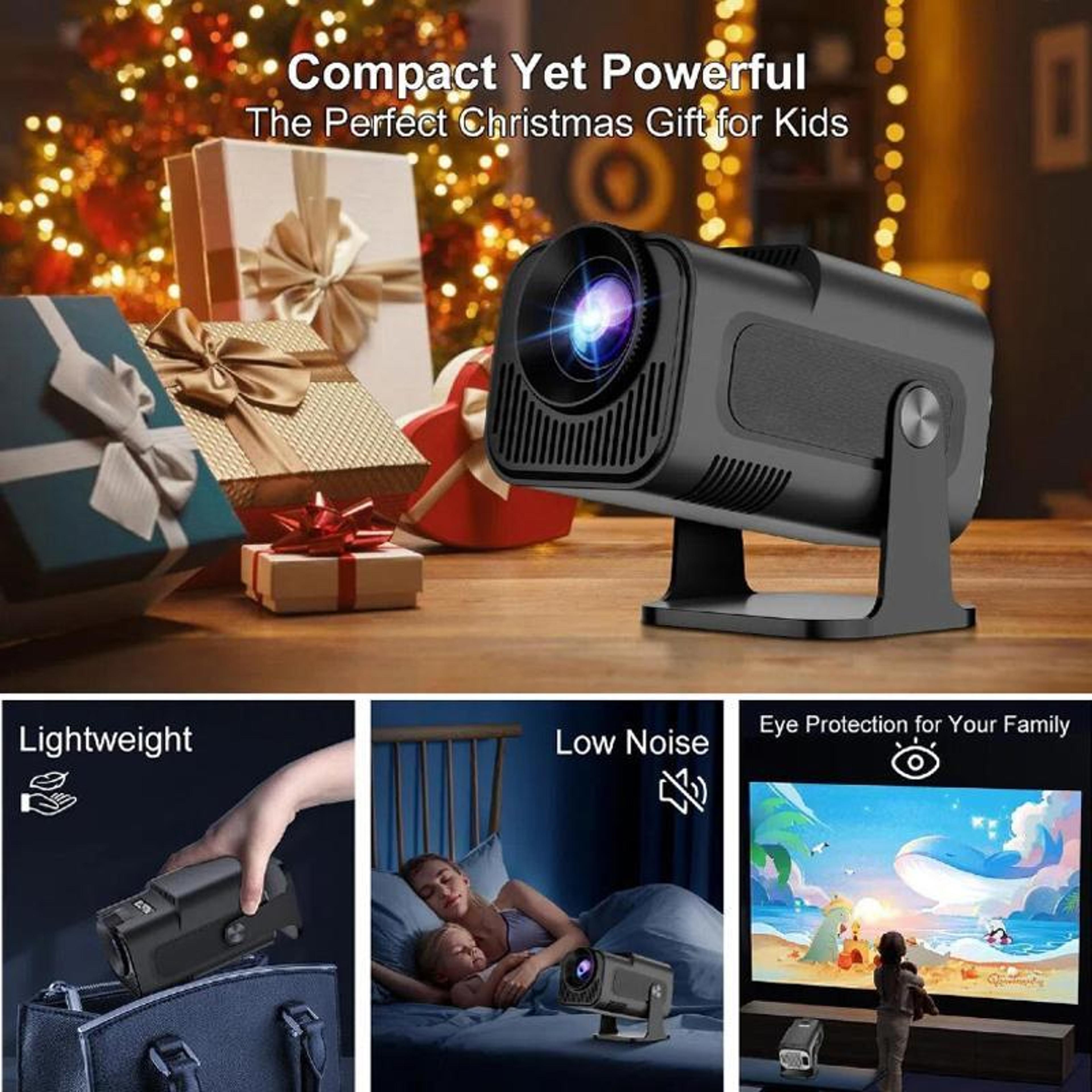 Mini Projector With Android 11 WiFi 6 Projector Connectivity 4K Support And 180 Rotation 5