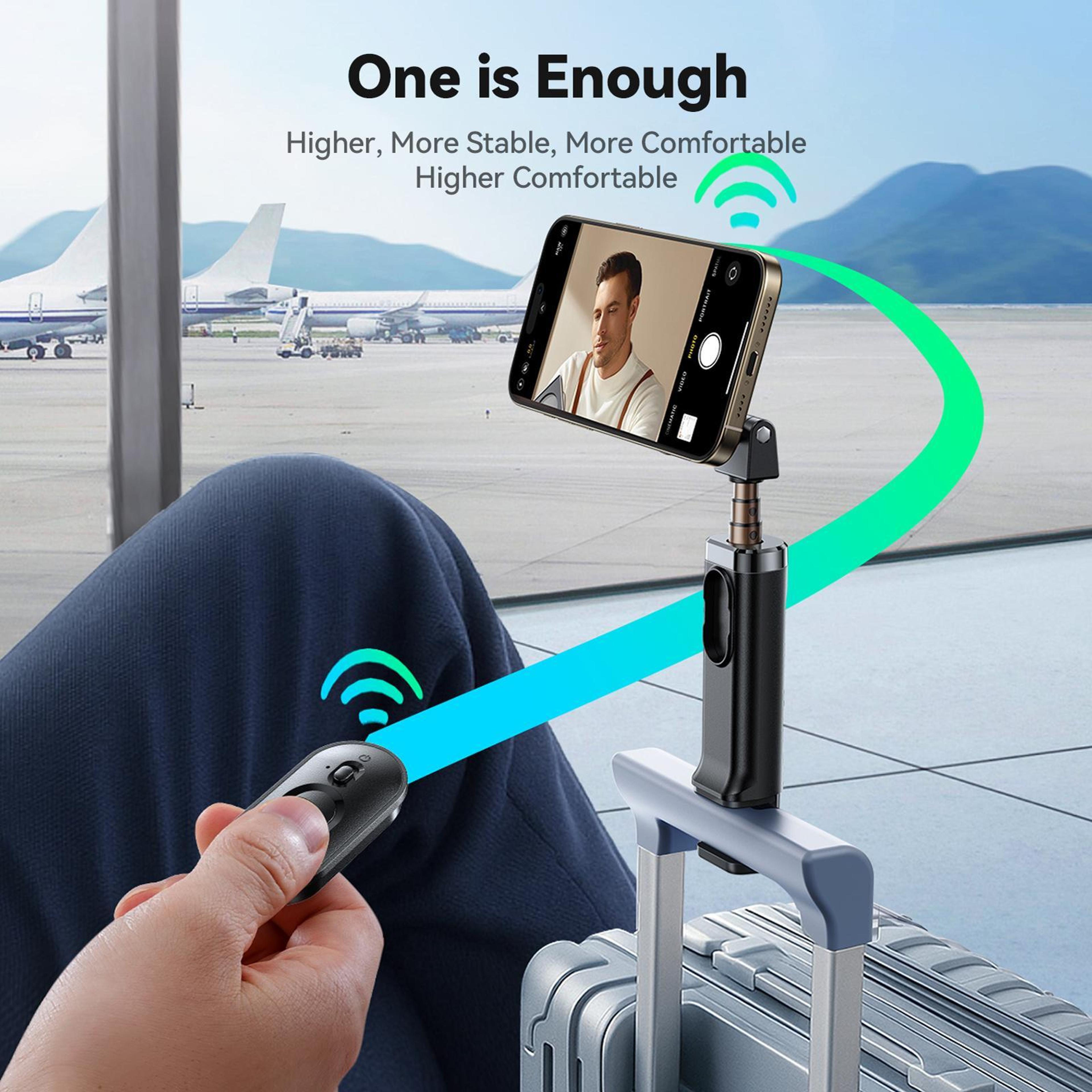 Magnetic Selfie Stick And Travel Phone Holder With Wireless Remote 5