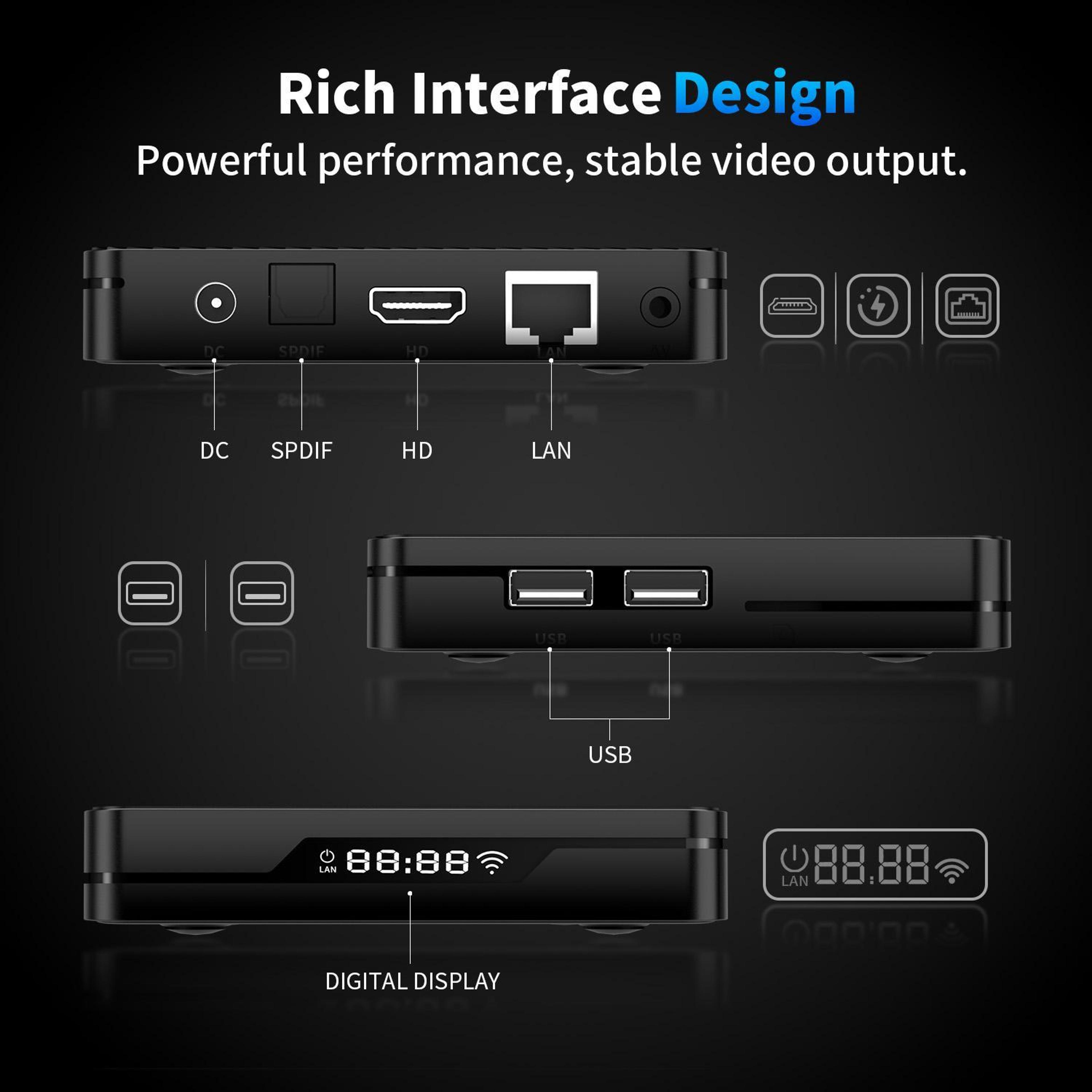 X88 Pro X5M Android 14 TV Box With 4K HDR 8
