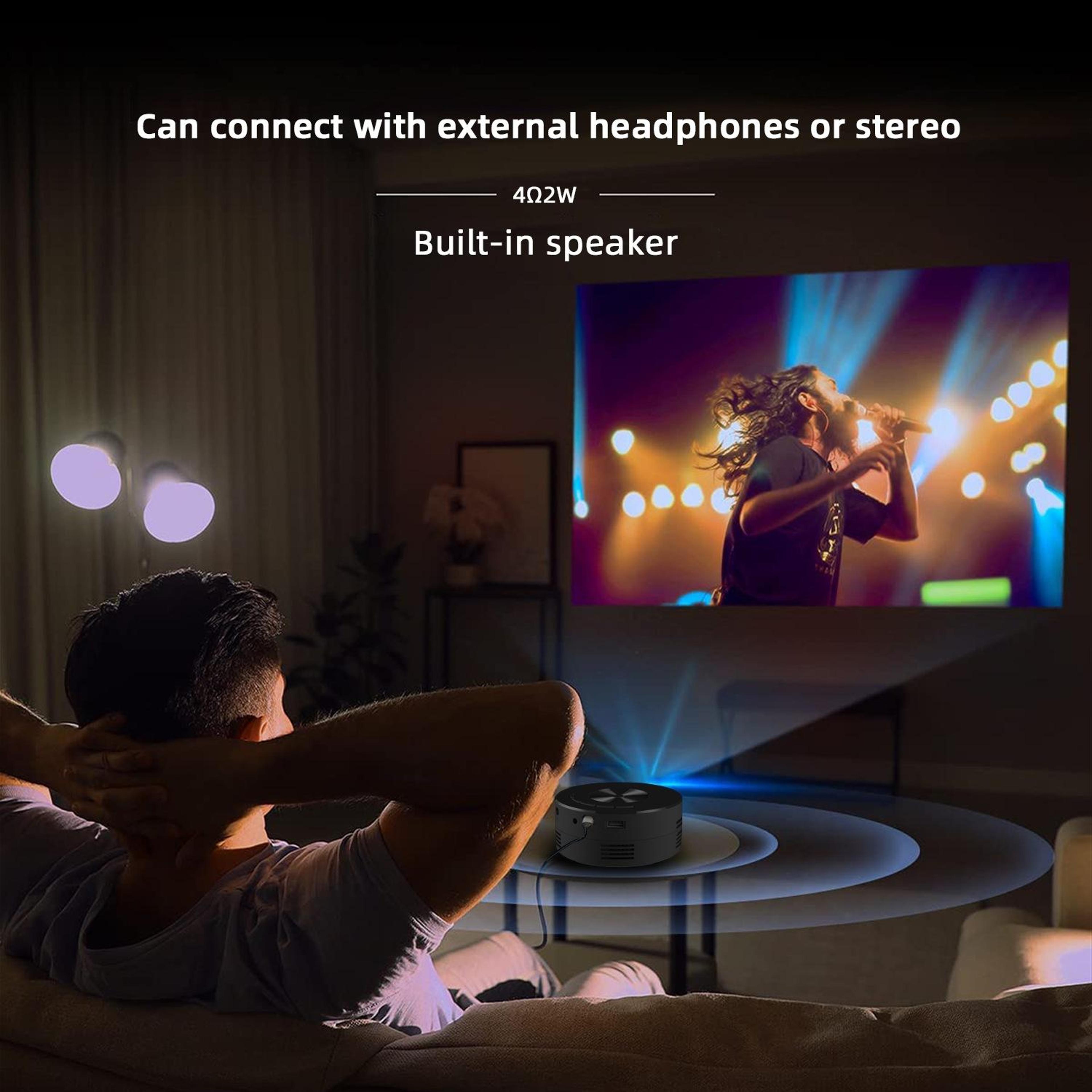 YT200 Portable Mini Projector With Phone Screen Mirroring And 100Inch Display 4