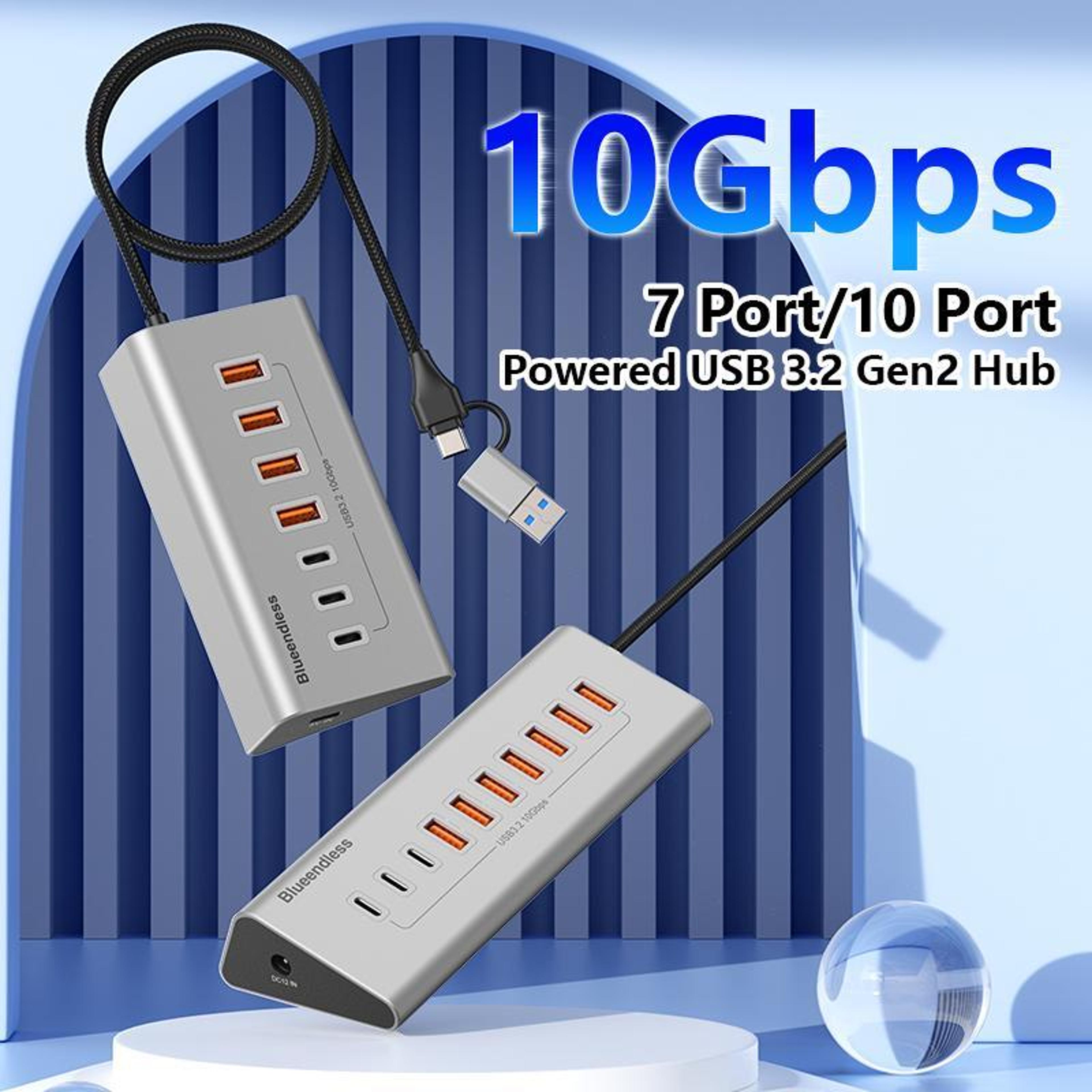 7Port USBC Hub And USB 30 Docking Station 2