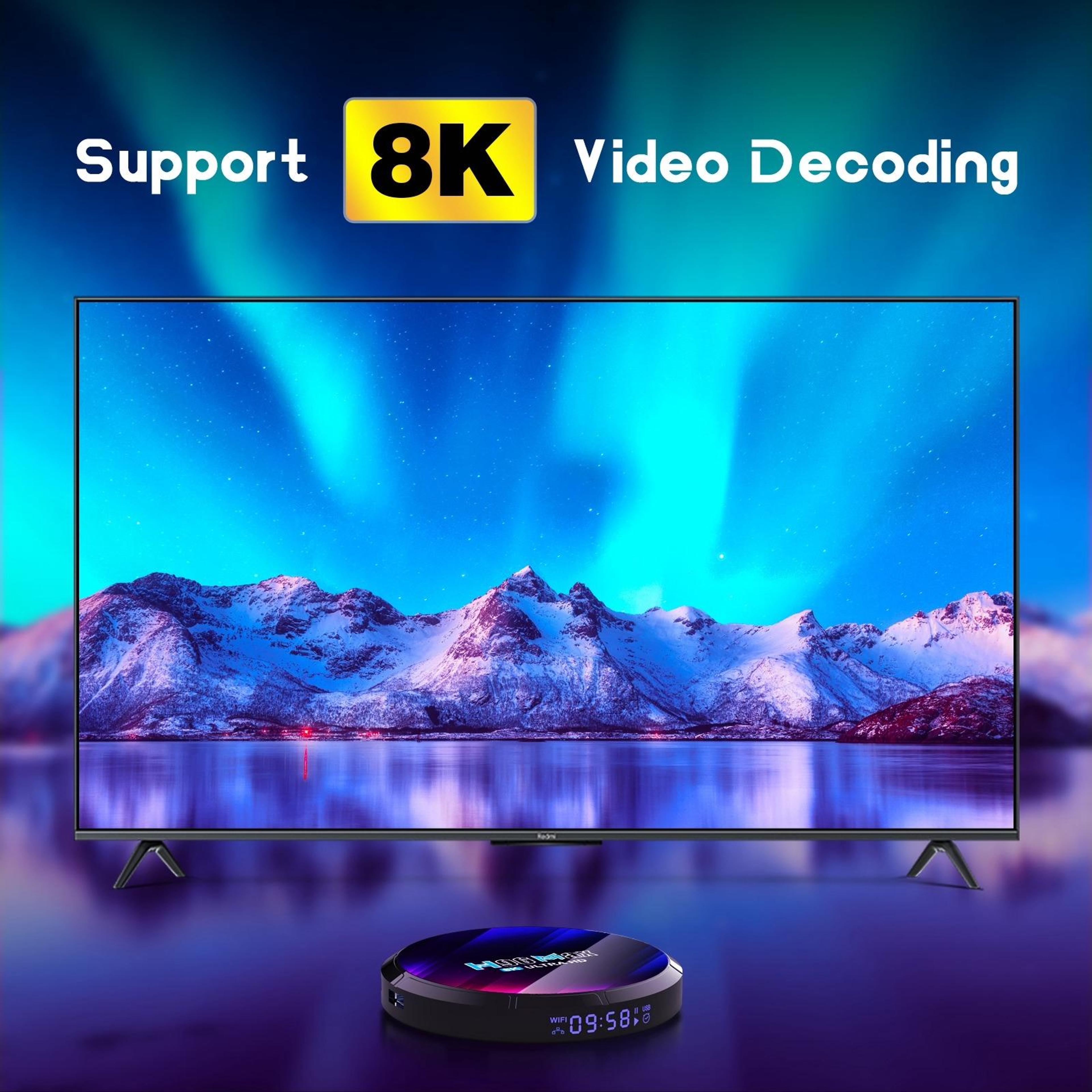 H96 Max Android TV Box With Android 13 8K Video Decoding WiFi 6 9