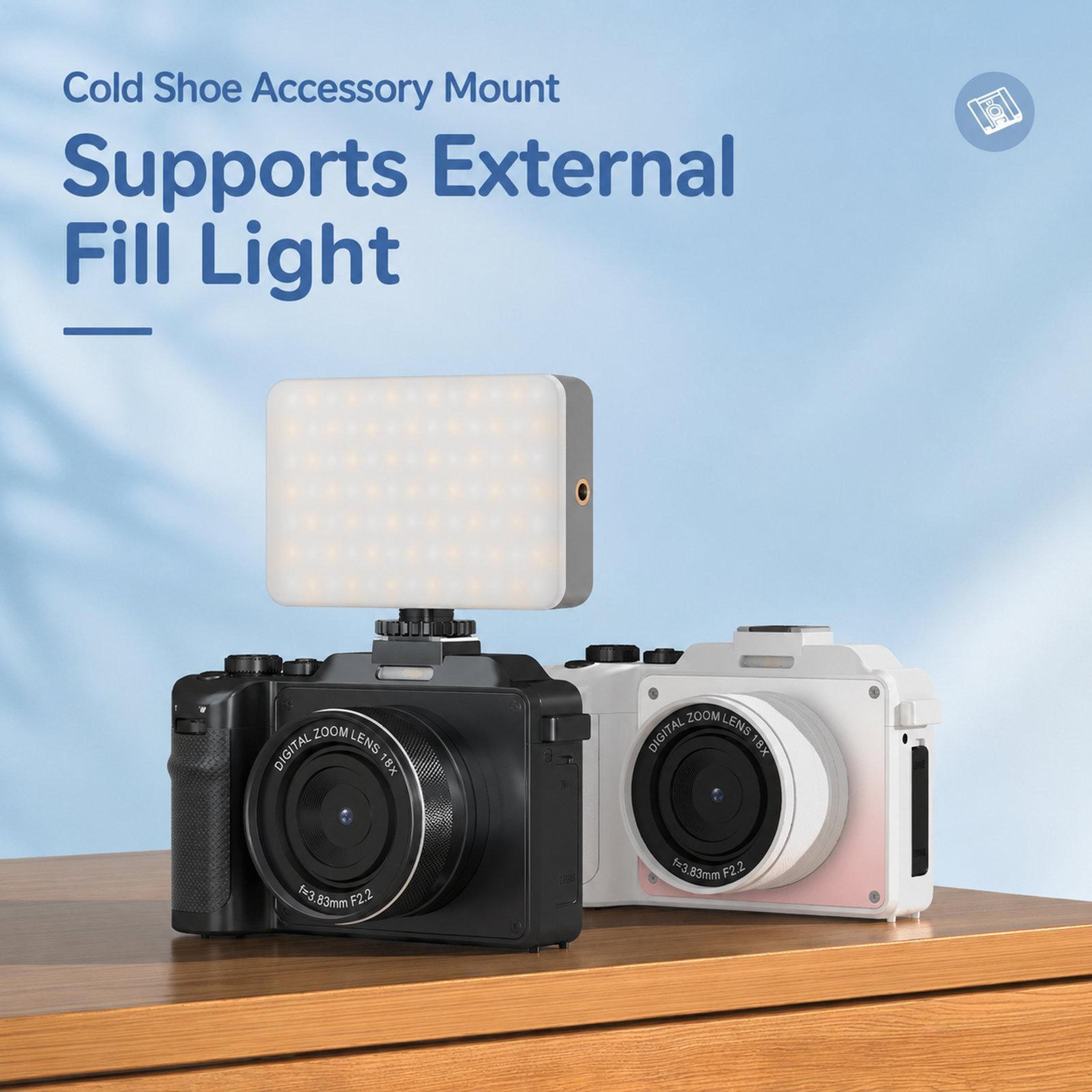 80MP 8K Vlogging Camera With WiFi Dual Lens Autofocus And 18X Zoom 7