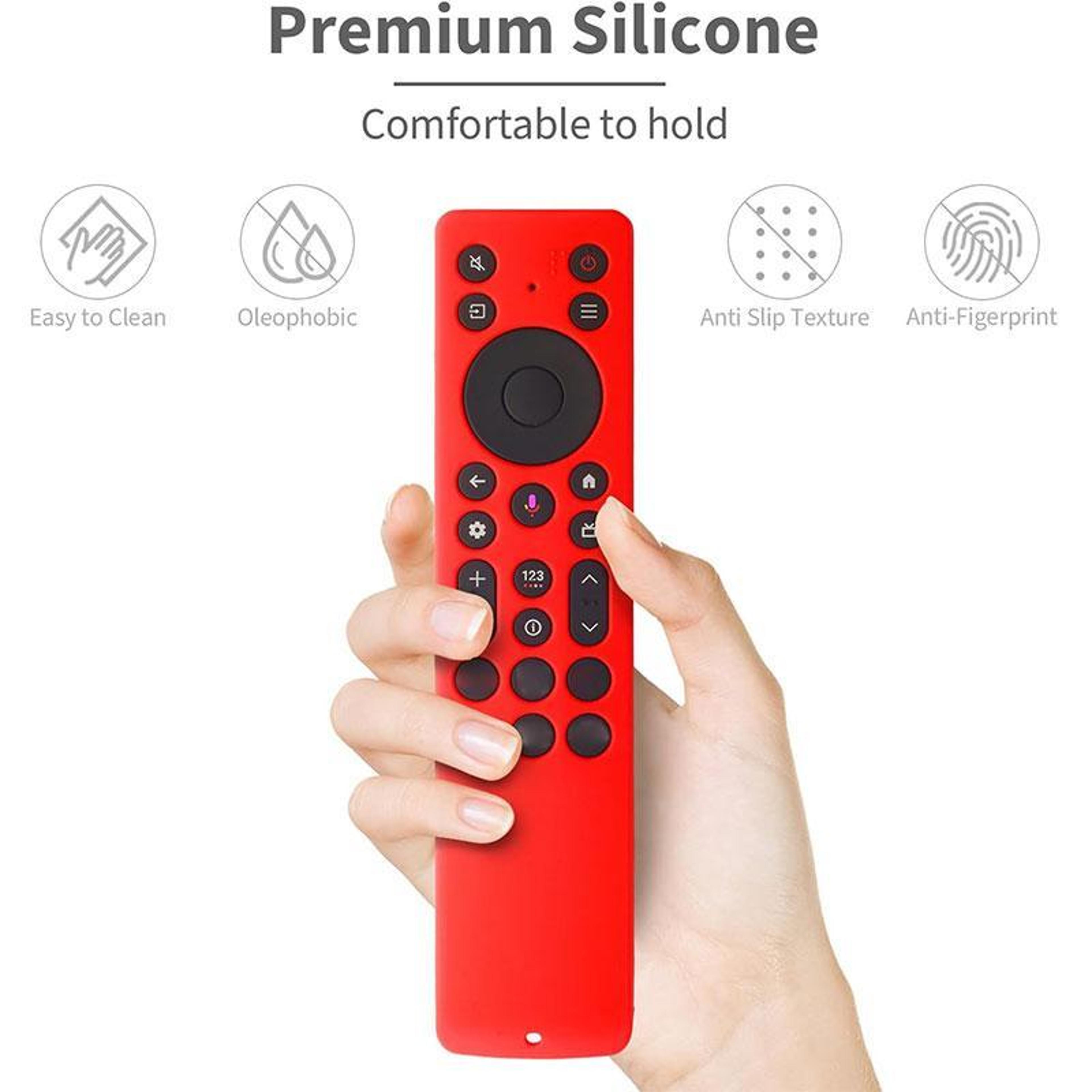 TCL Remote Cover 4PCS Silicone Protective Cases With Straps 2