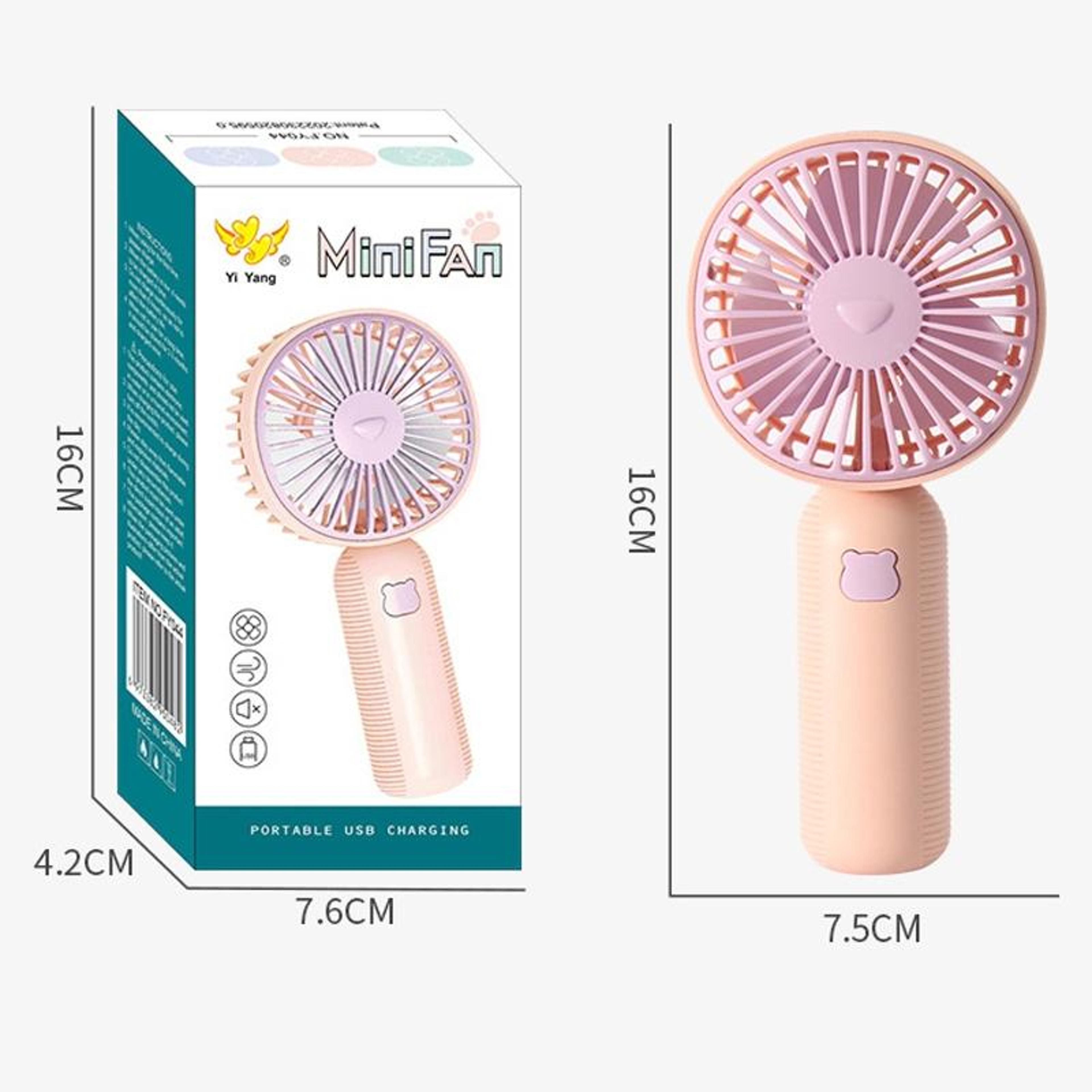 Portable Handheld Fan And Mini Desk Fan With USB Rechargeable Battery 2