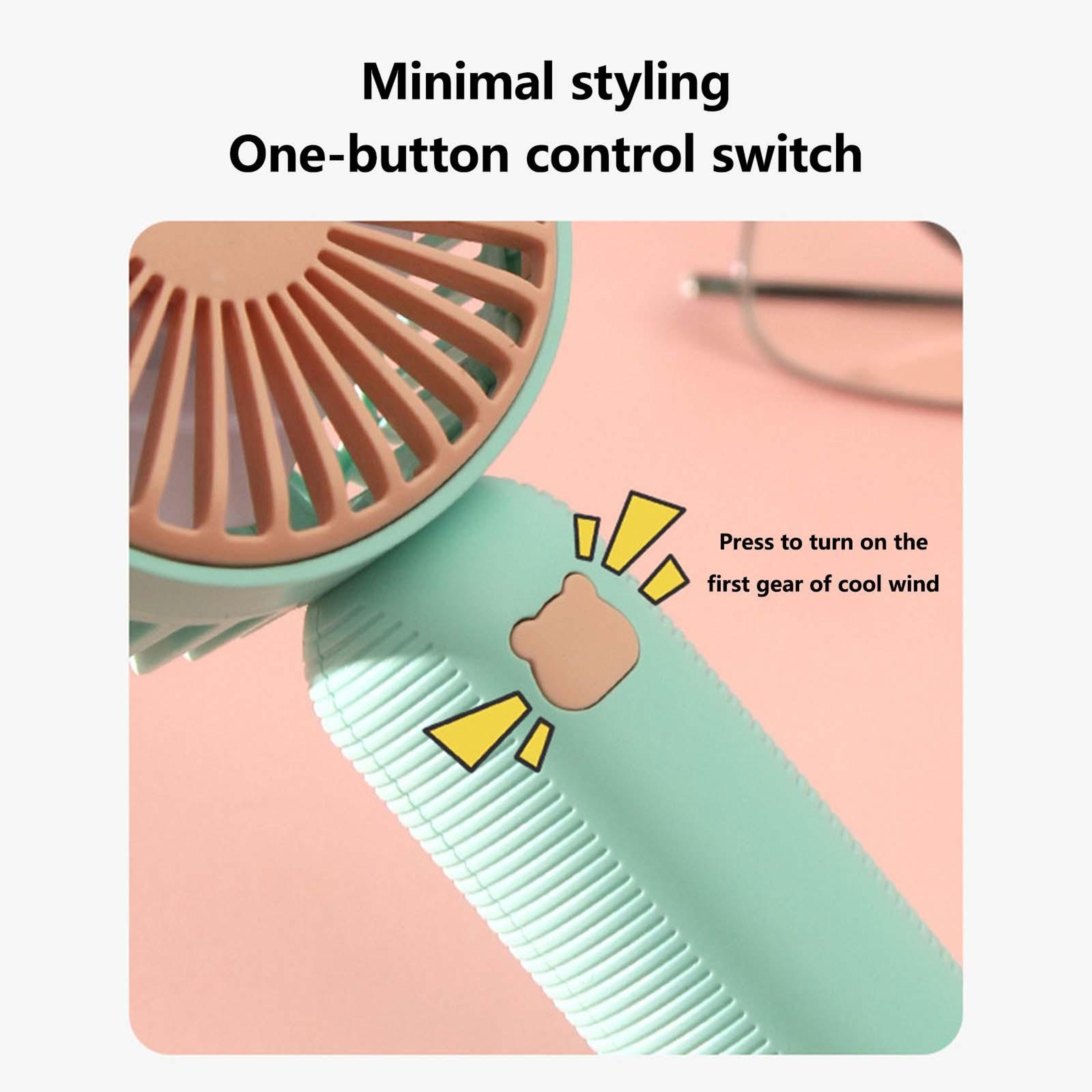Portable Handheld Fan And Mini Desk Fan With USB Rechargeable Battery 4