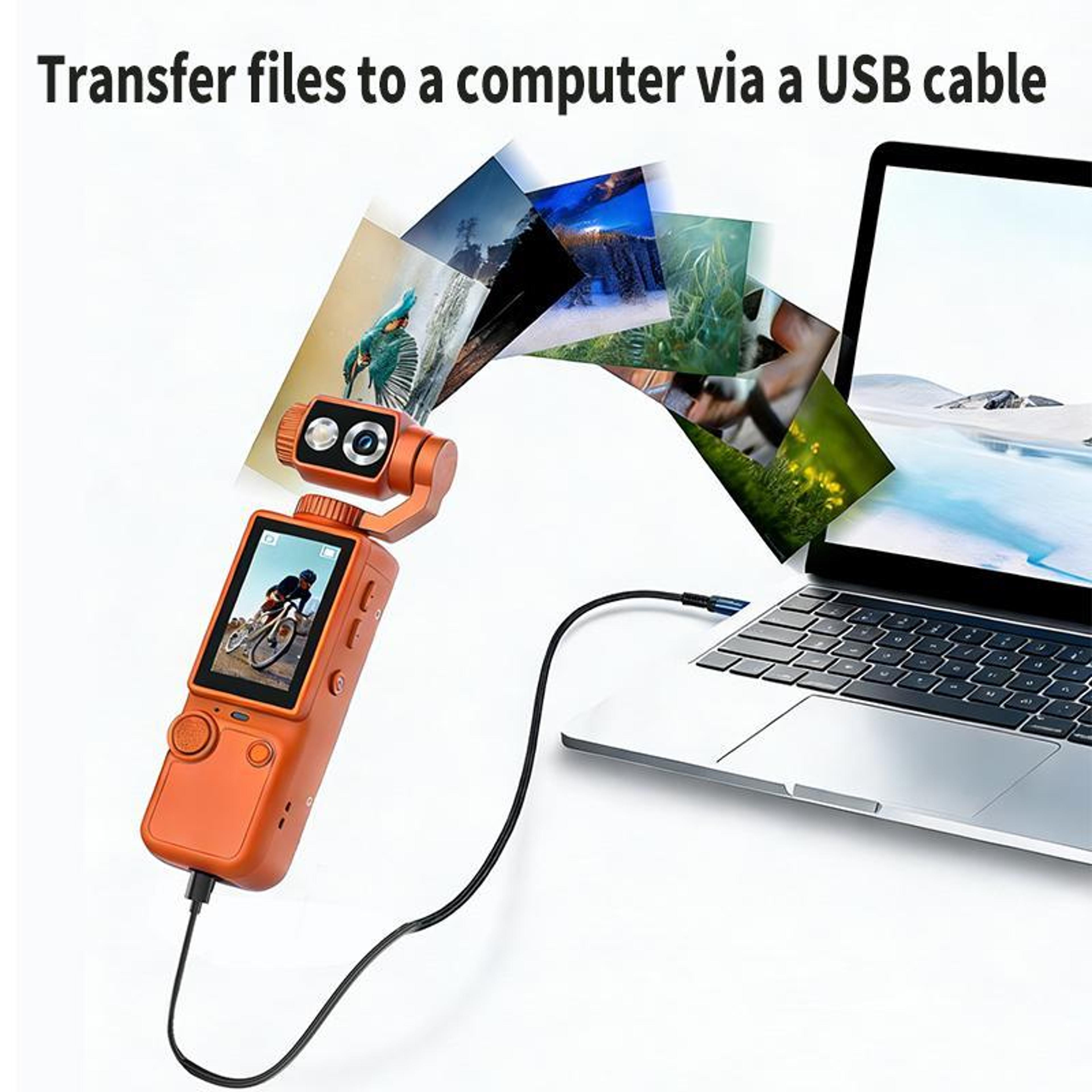 Q8 4K Portable Camera With 2Inch Touch Screen Autofocus And Fill Light 10
