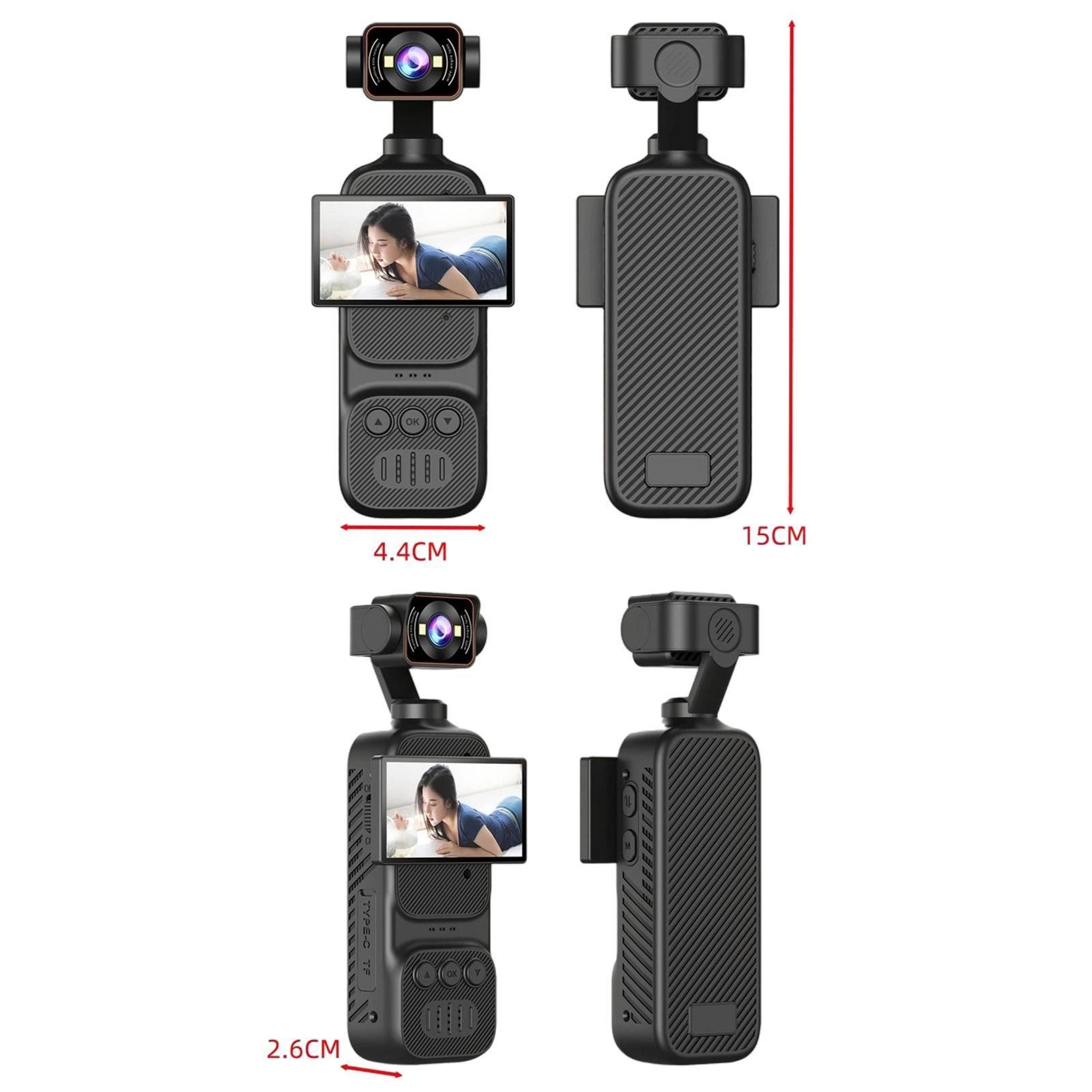 1080P HD Action Camera With 270 Rotating Lens And Autofocus 7