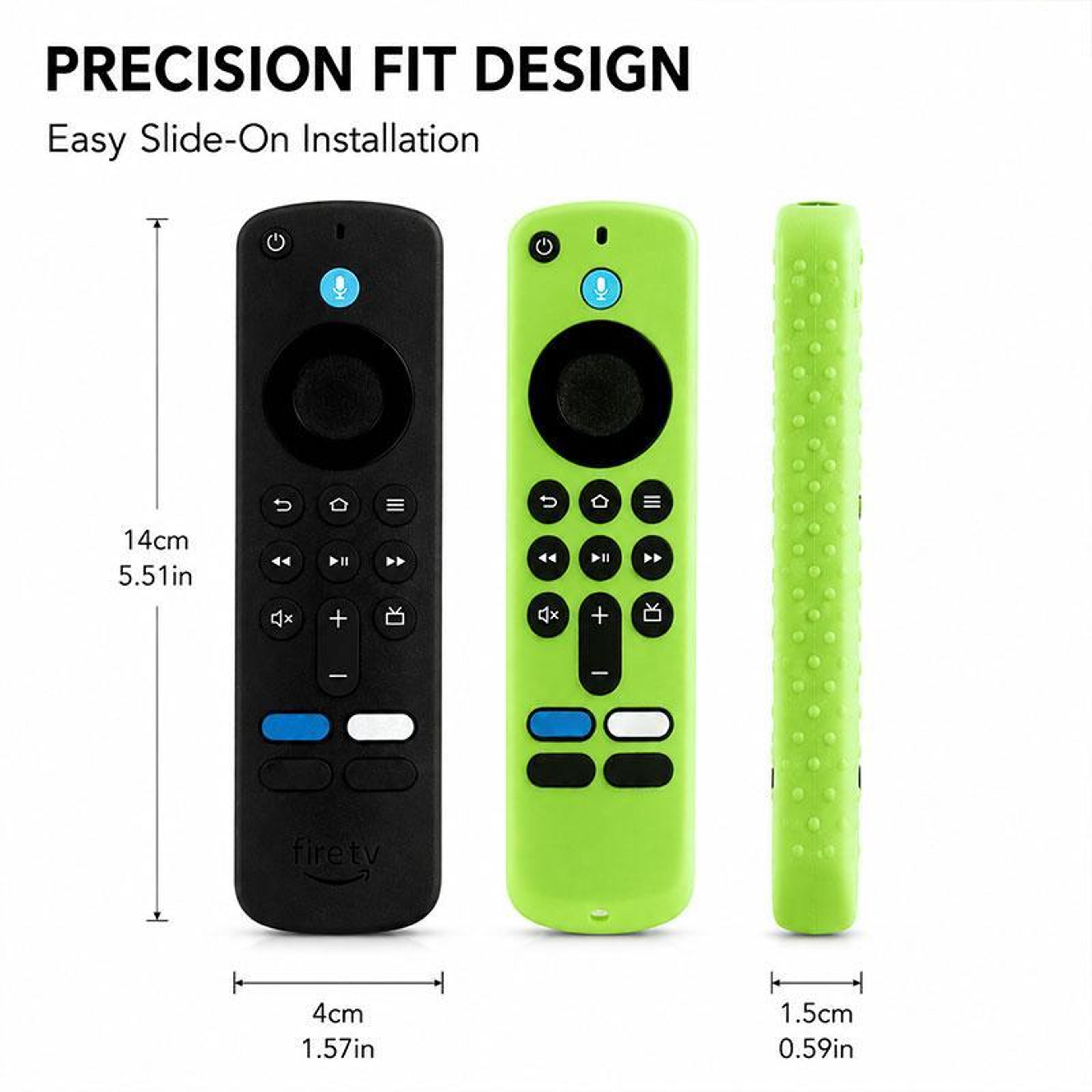 4PCS Fire TV Stick 4K 2025 Remote Case Soft Silicone Covers With Mini Straps 1