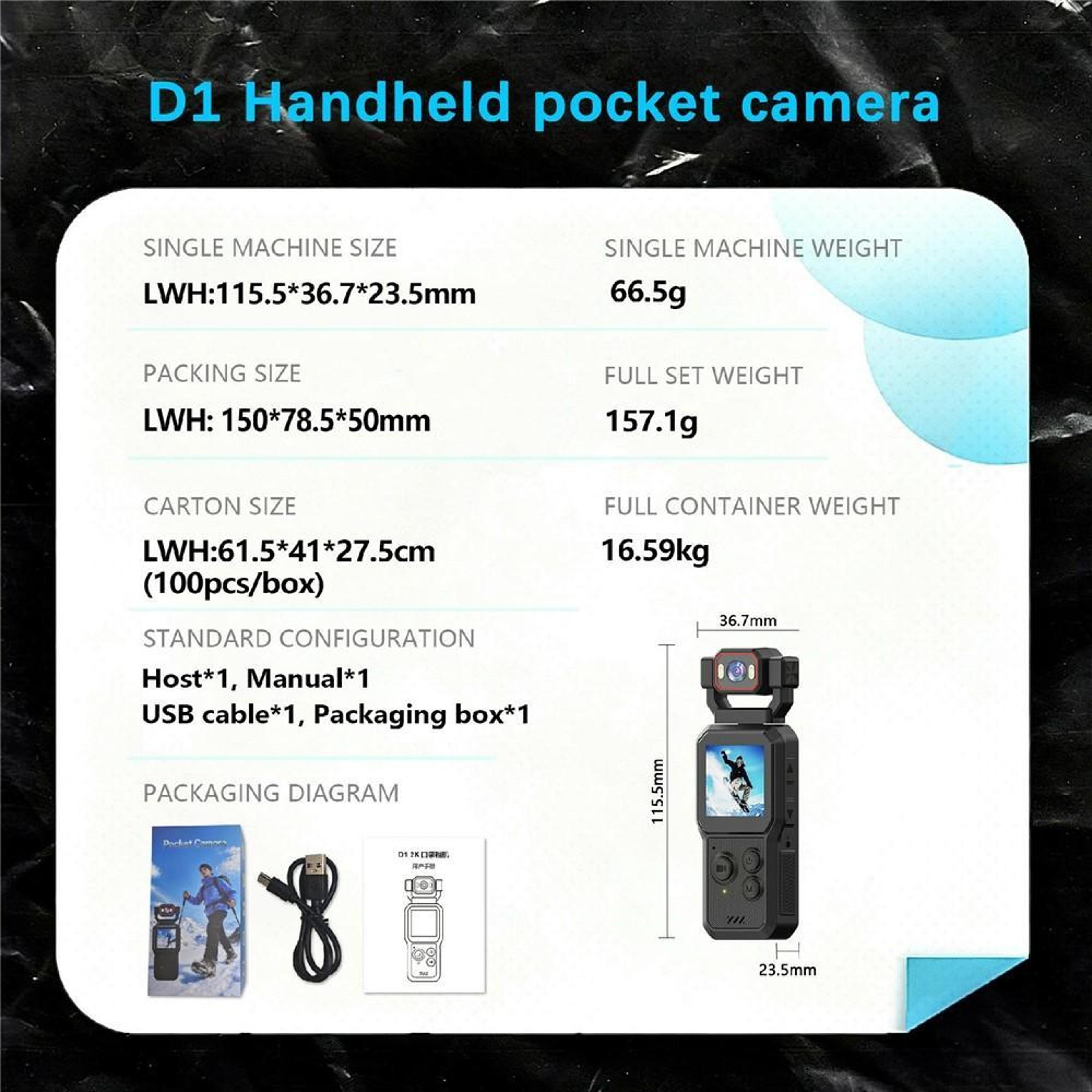 4K Vlogging Camera With Rotatable WideAngle Lens WiFi And HD Screen 8