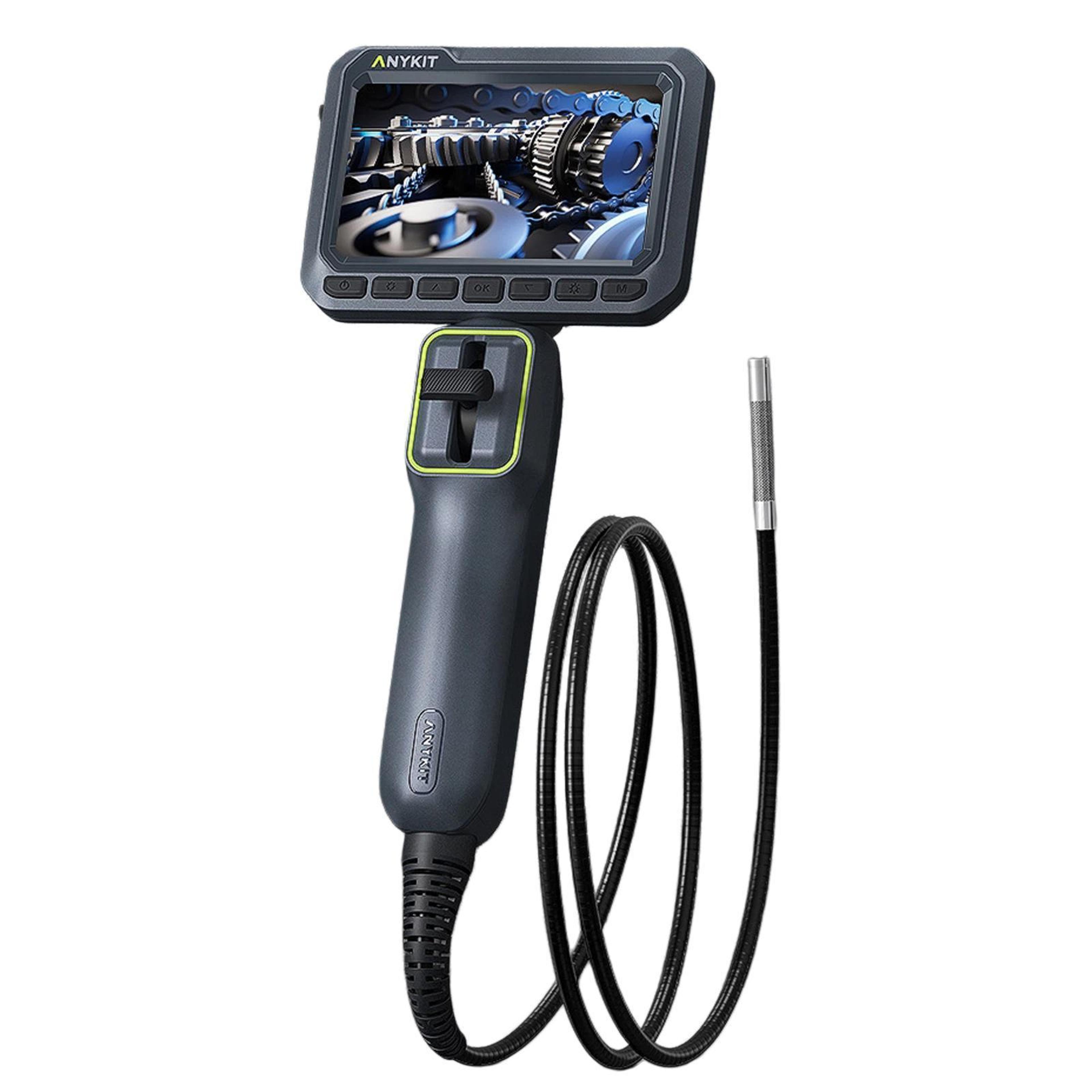 ad430 1080p articulating borescope with 4.3-inch screen and ip67 inspection camera