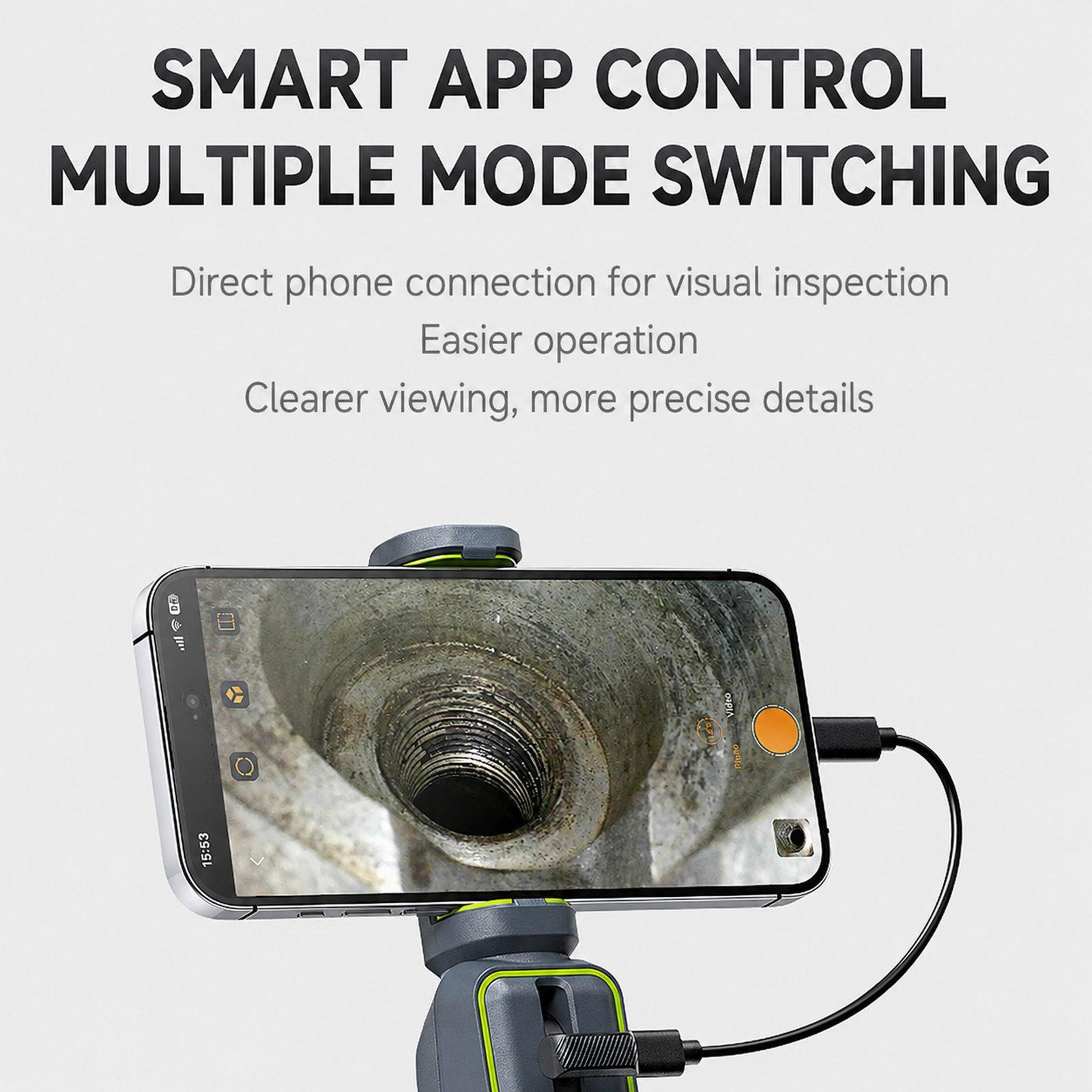 ANYKIT AD100 Articulating Borescope With HD Camera 210 Steering And IP67 Waterproof Probe 8