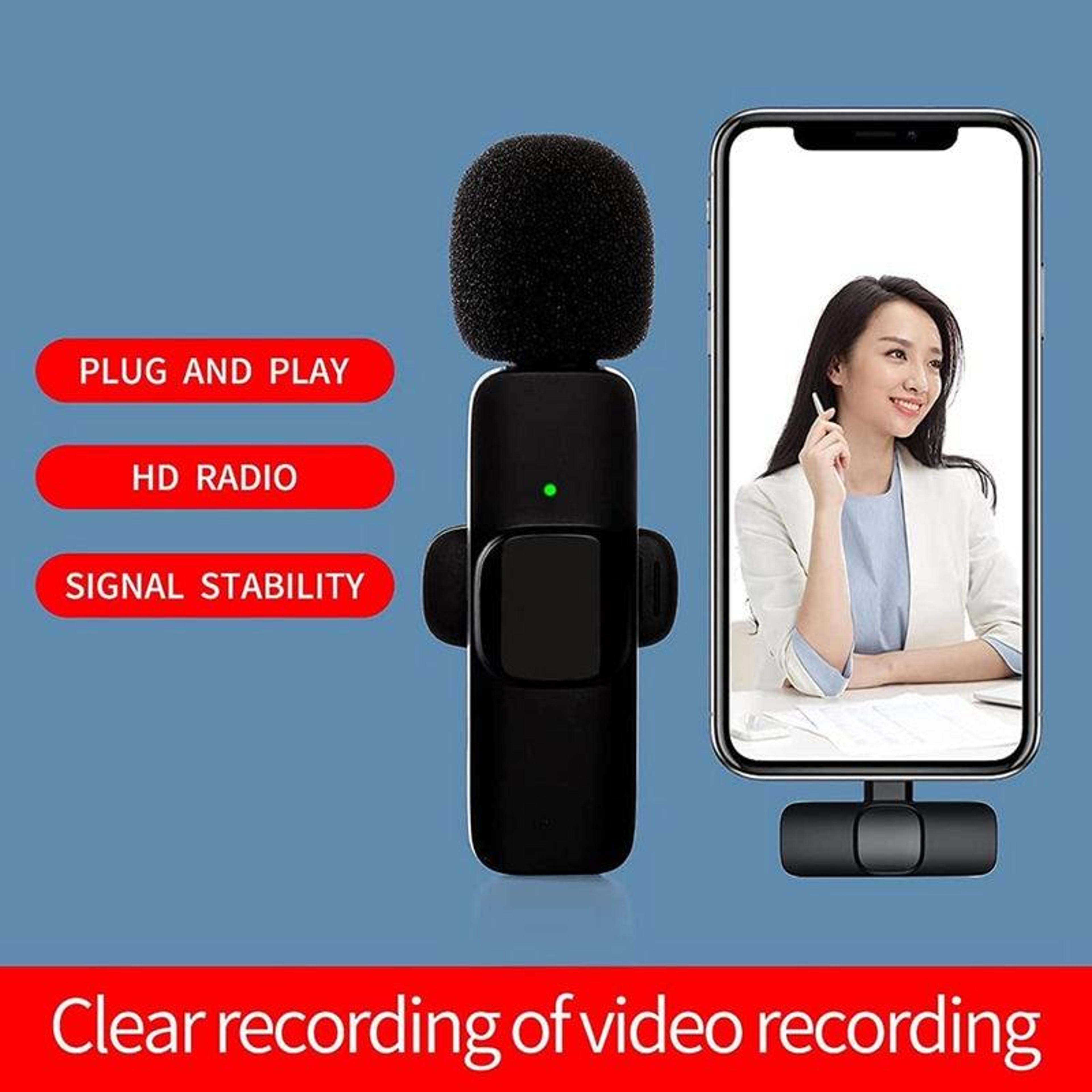 Wireless Lavalier Microphone For IPhone With Noise Cancellation And 8Pin Receiver 2
