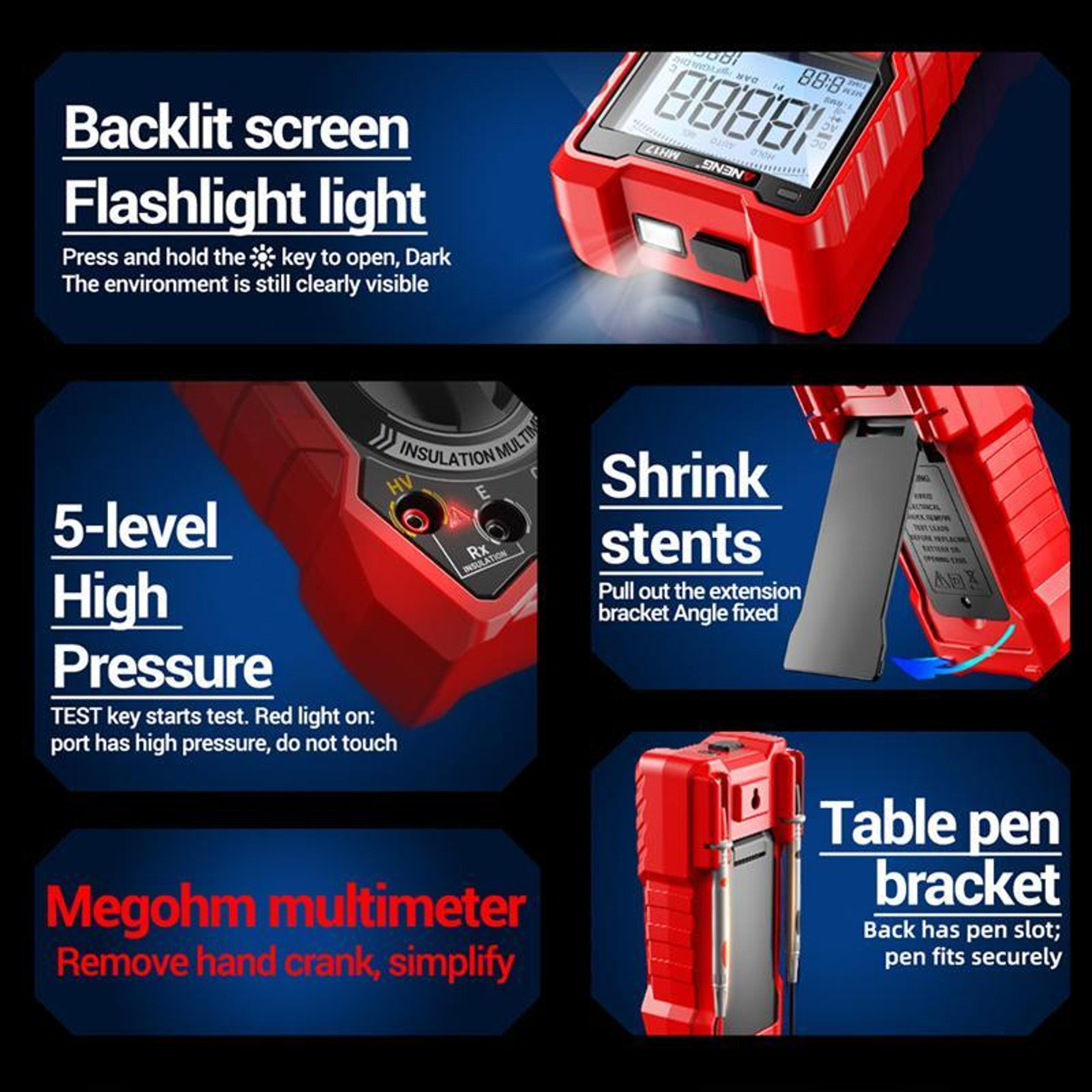 Insulation Resistance Tester And Digital Megohmmeter 3