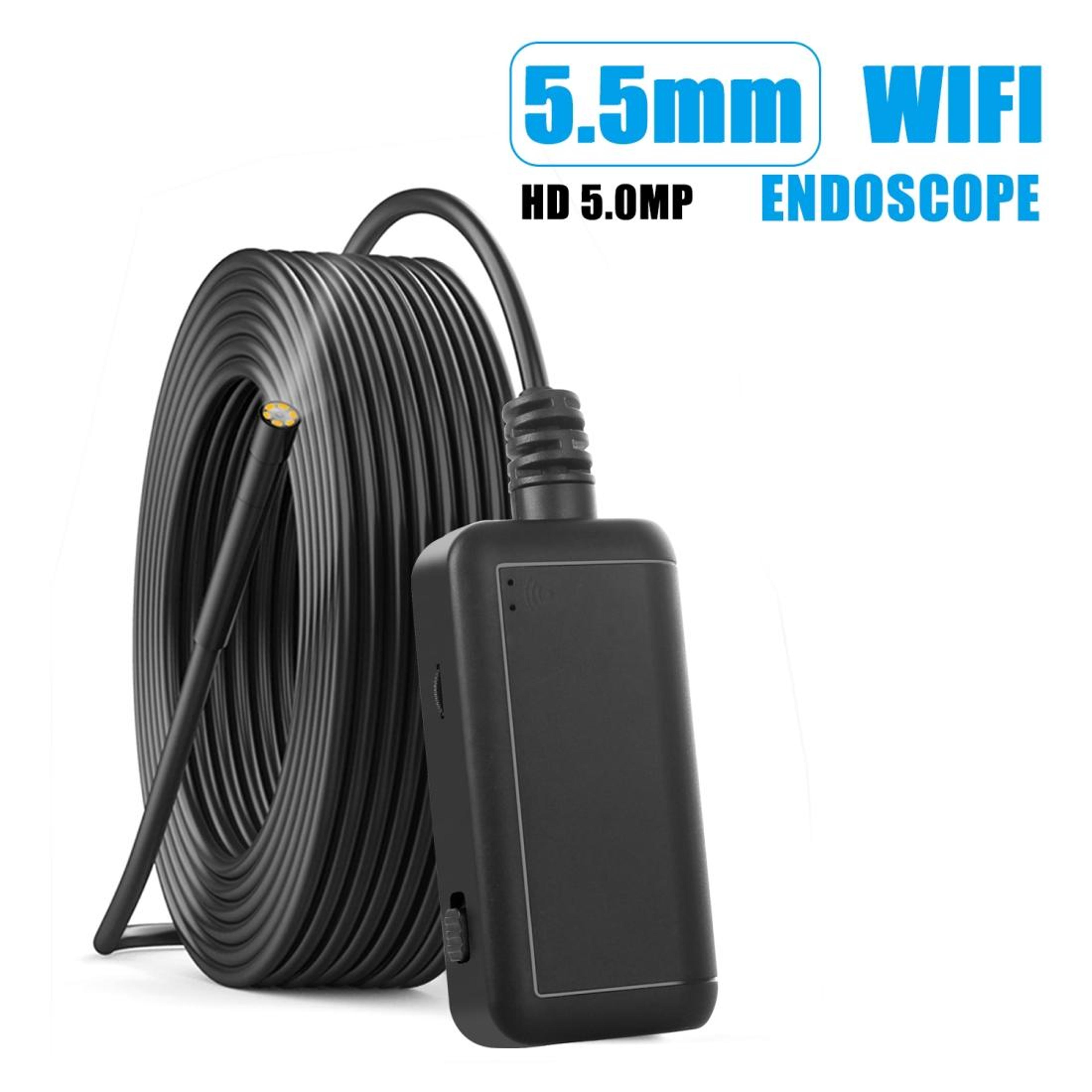 5MP WiFi Endoscope Camera With 55mm Inspection Camera Lens And 6 Adjustable LEDs 1