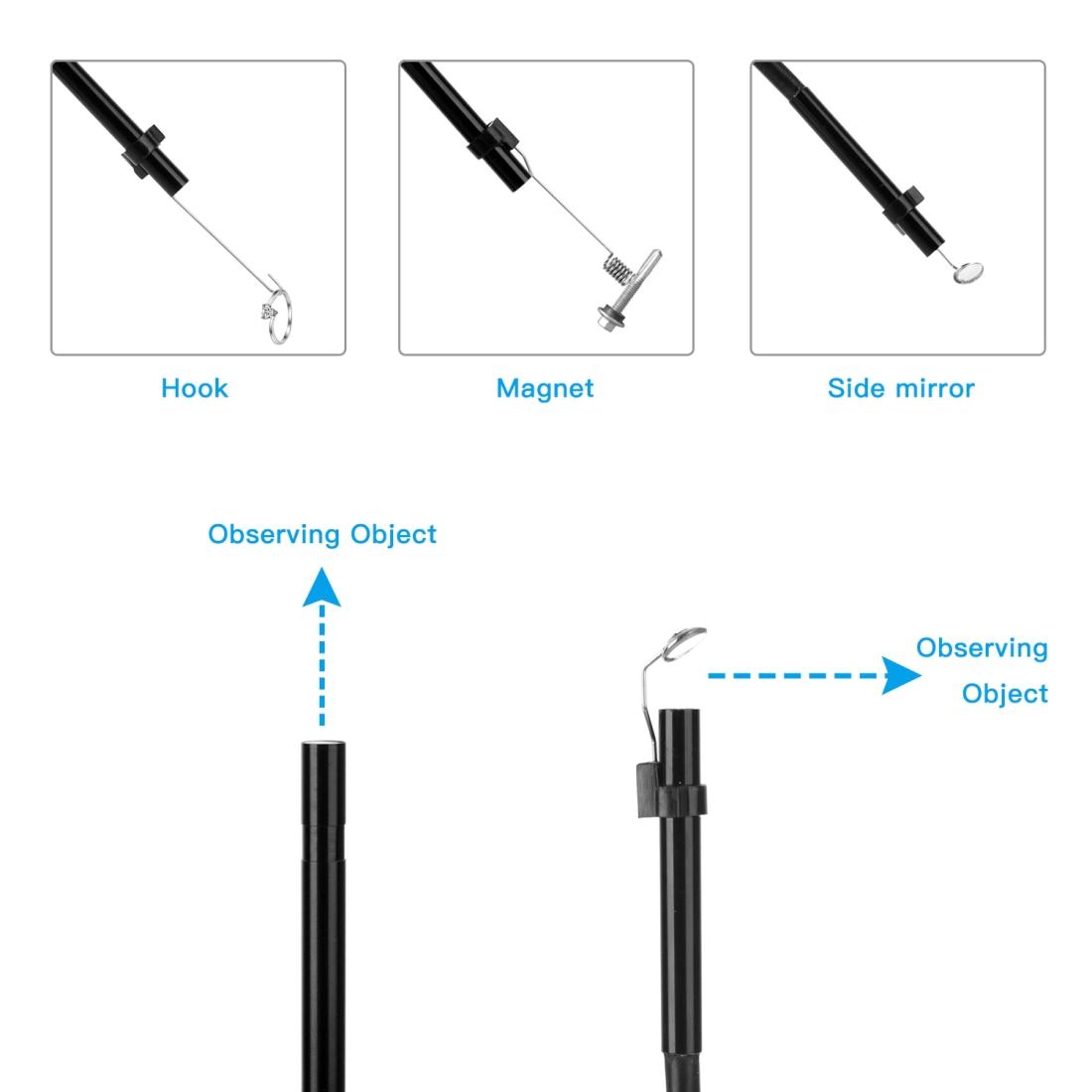 5MP WiFi Endoscope Camera With 55mm Inspection Camera Lens And 6 Adjustable LEDs 6