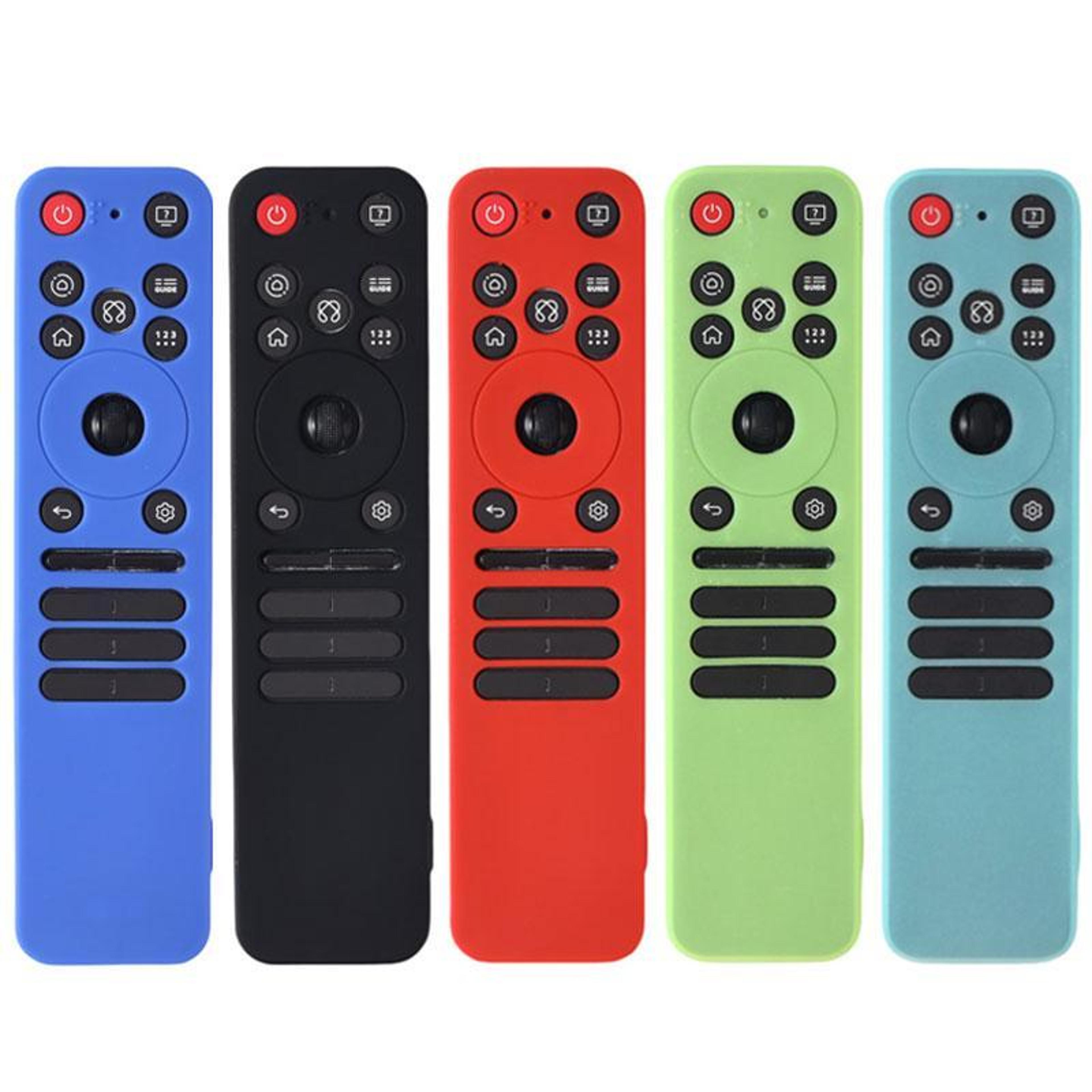 4PCS LG MR25GA Magic Remote Case Soft Silicone Shockproof Covers With Mini Straps 2