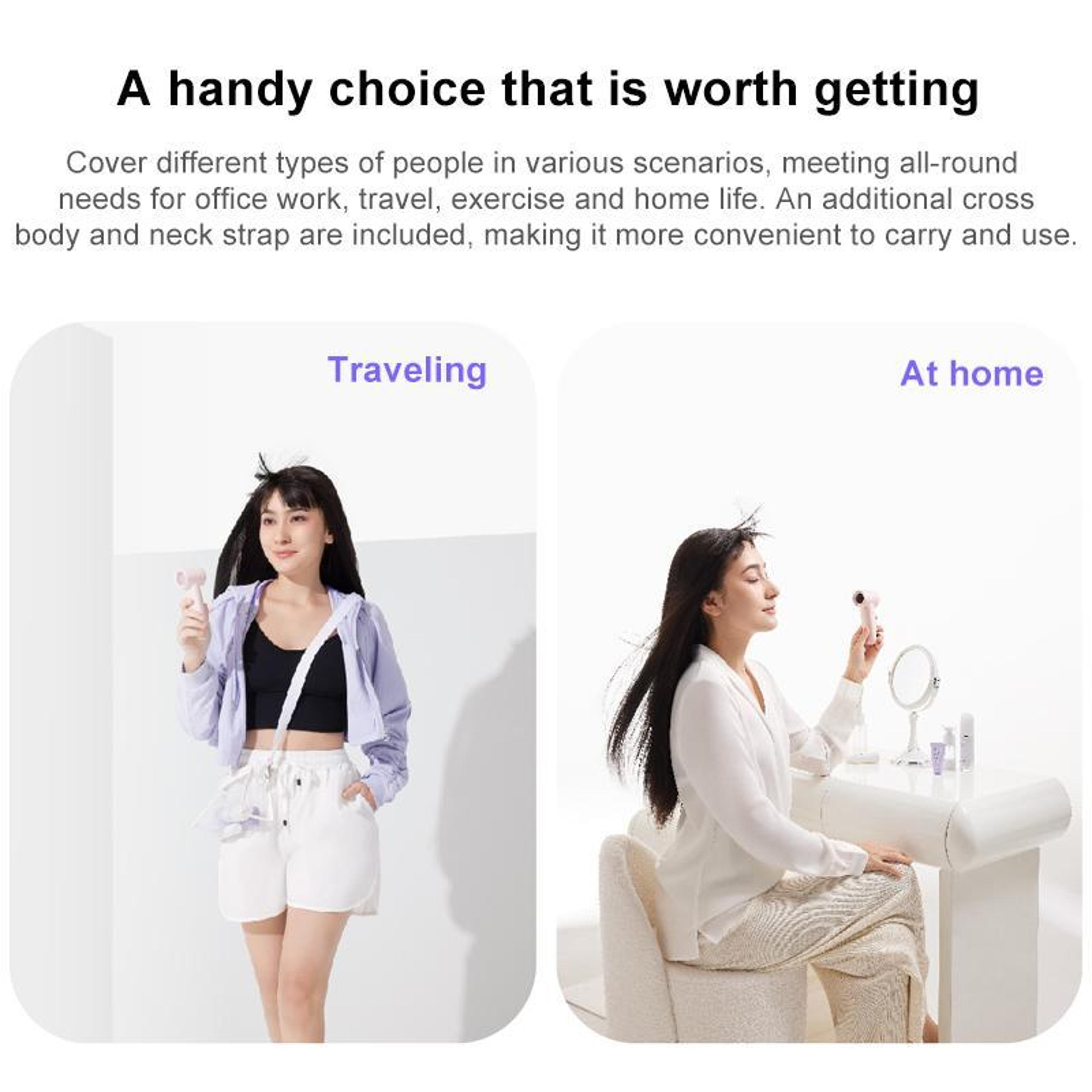 L03 HighSpeed Portable Handheld Fan With Digital Display And 5Speed Rechargeable Cooling 2