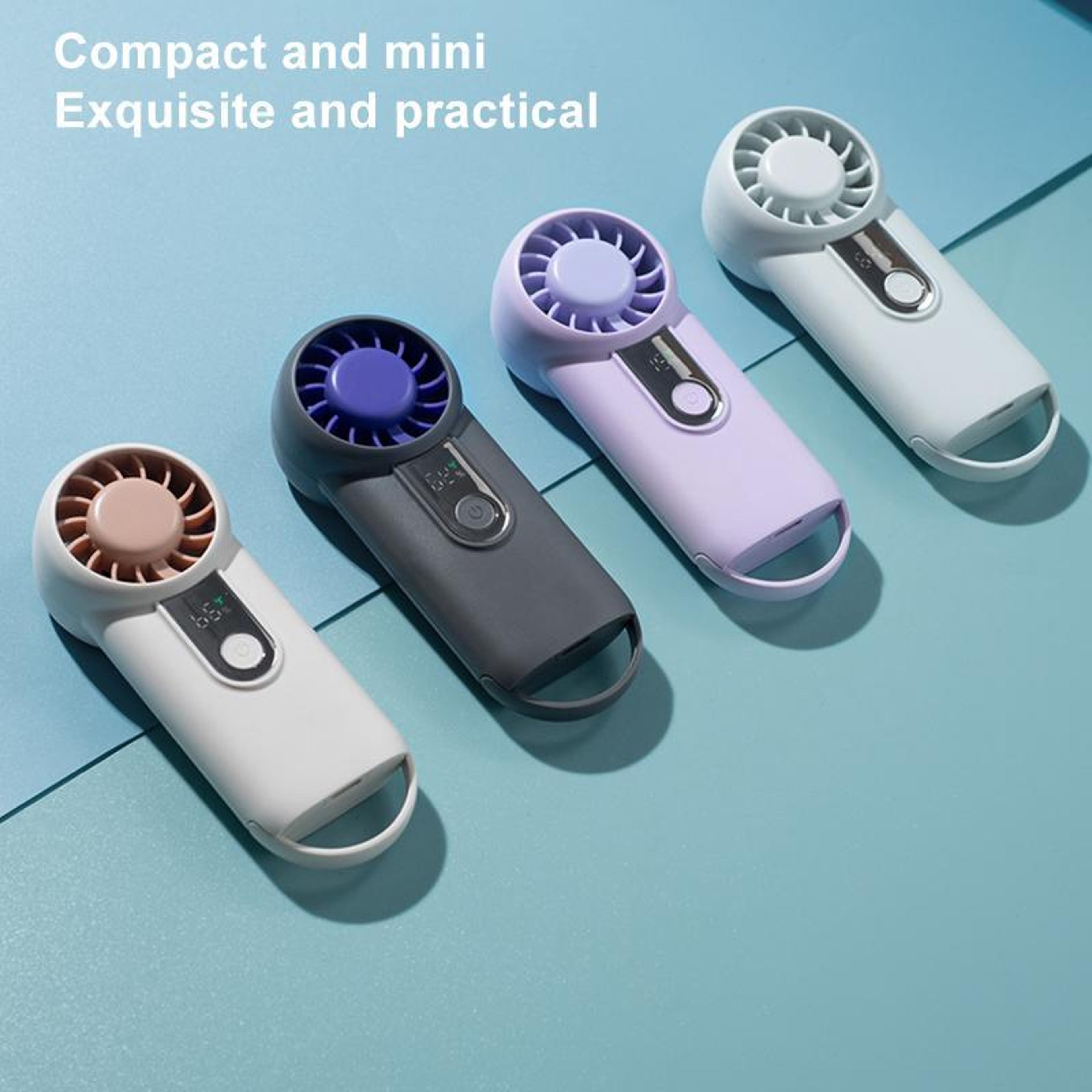 H07 High Speed Handheld Fan With Digital Display 5 Speeds And USBC Rechargeable Battery 2