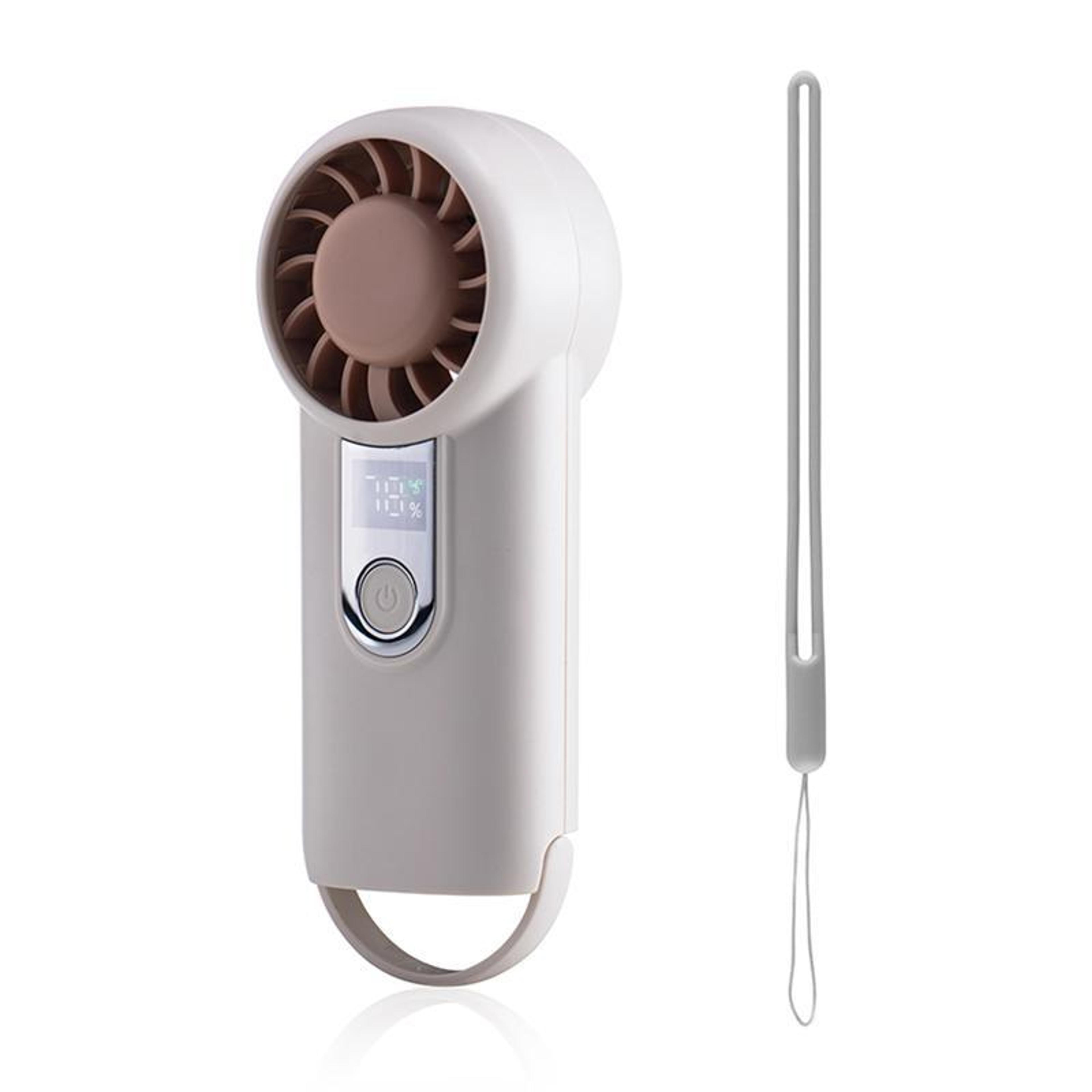 H07 High Speed Handheld Fan With Digital Display 5 Speeds And USBC Rechargeable Battery 12