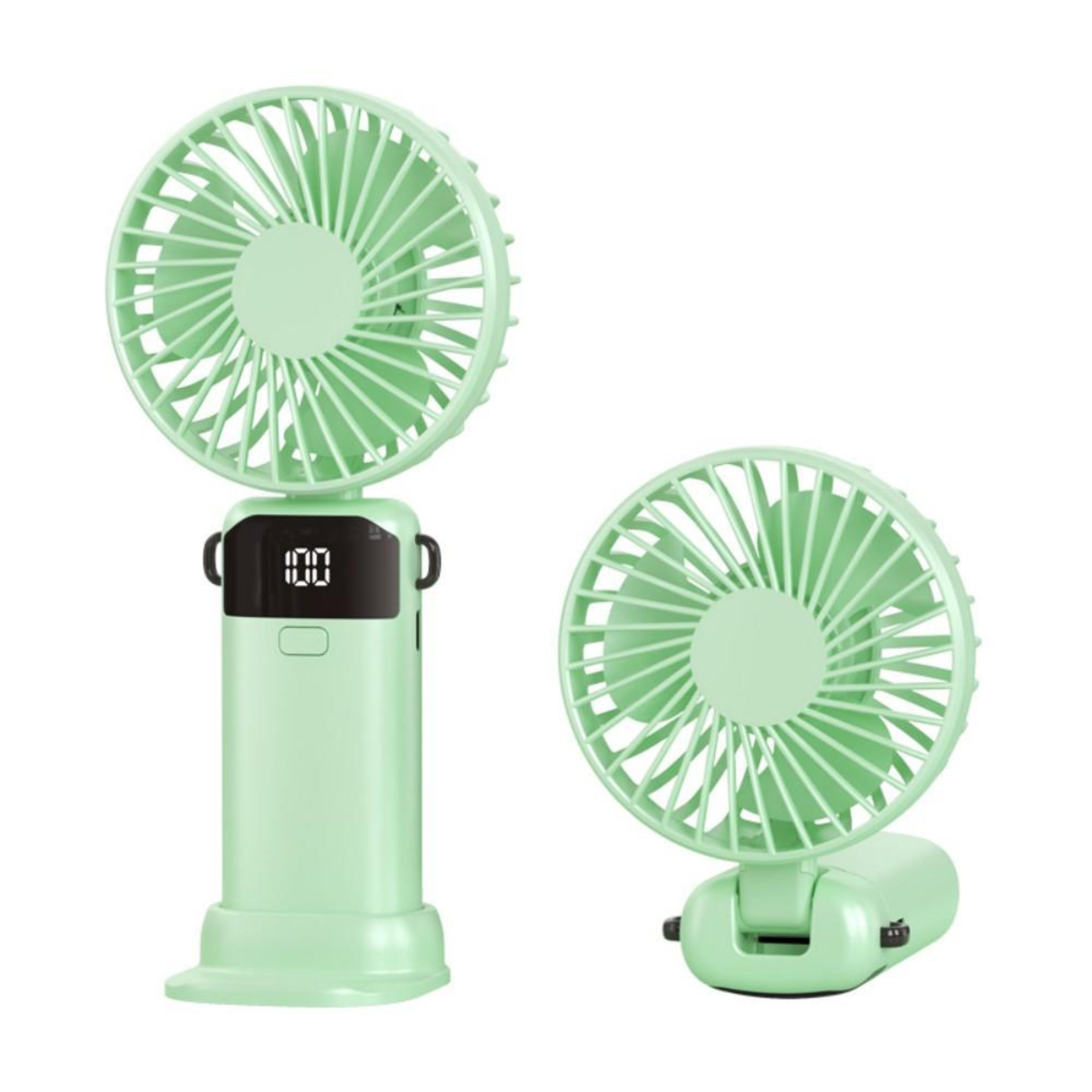 Portable Handheld Fan With Ice Cooling Foldable Design And LED Display 15